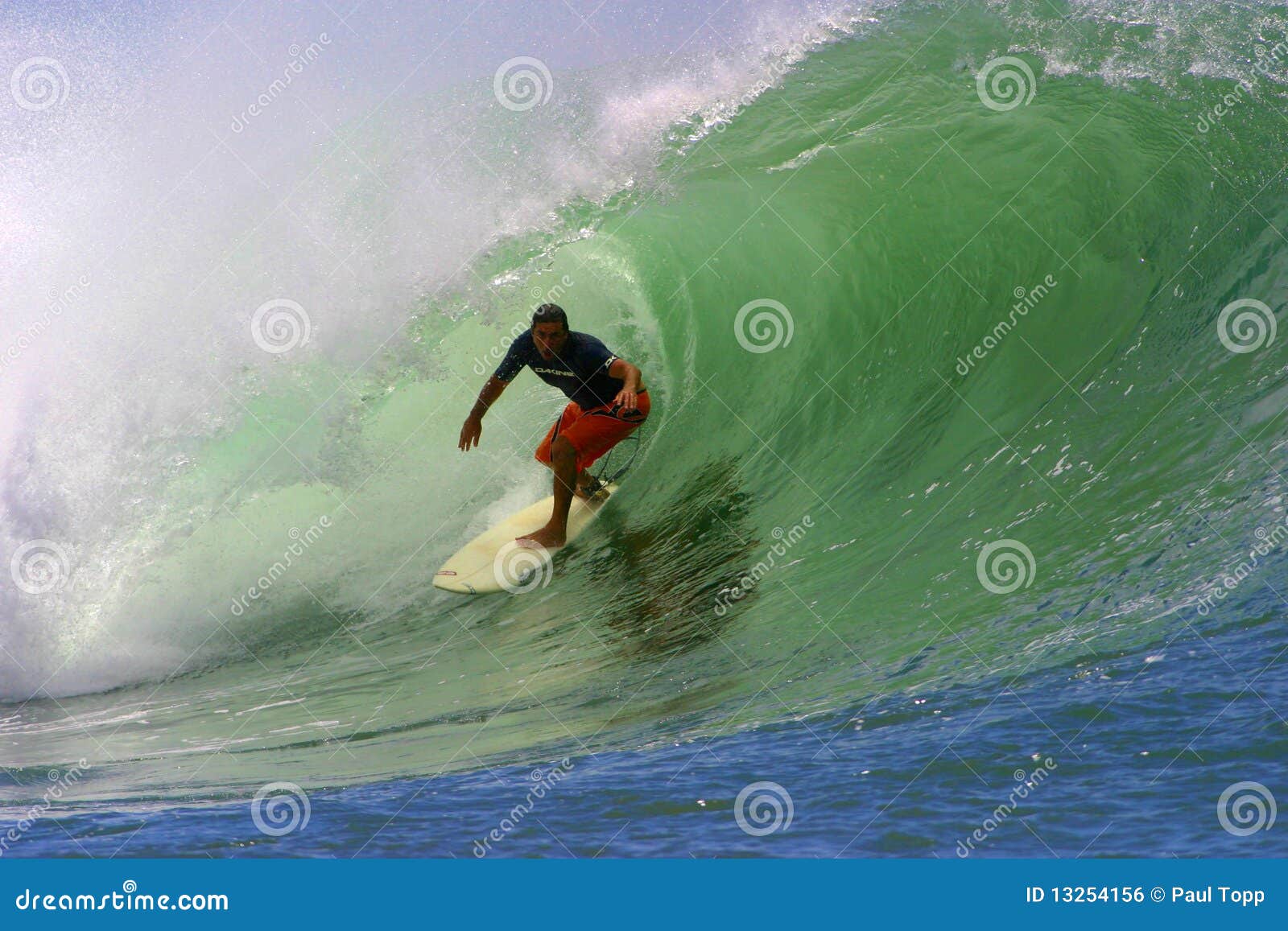 Surfer Clyde Lani Surfing a Tubing Wave Editorial Photo Image of surfboards, backdoor 13254156