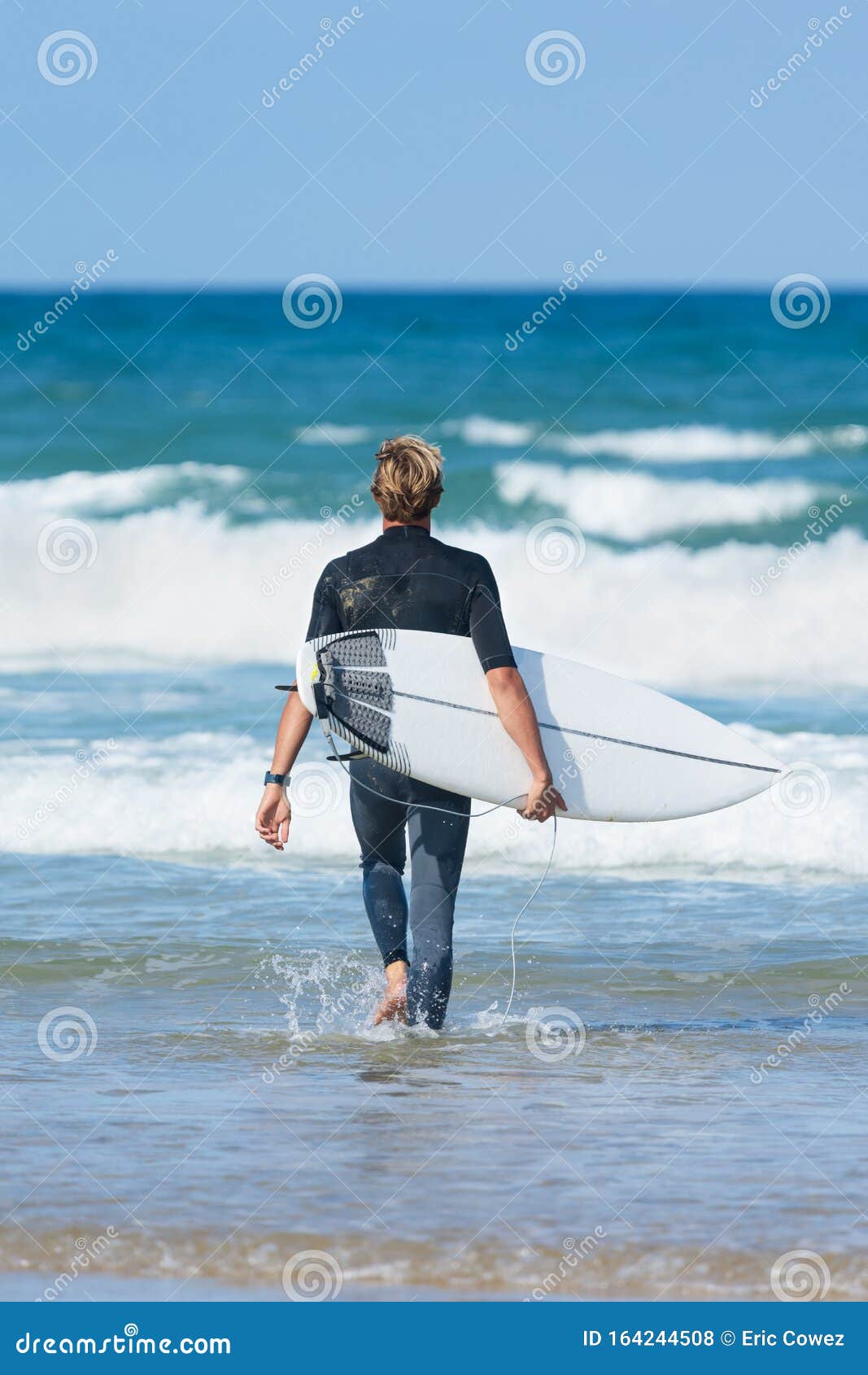 Surfer on the Ocean Side of Cap Ferret, in France Editorial Stock Photo ...