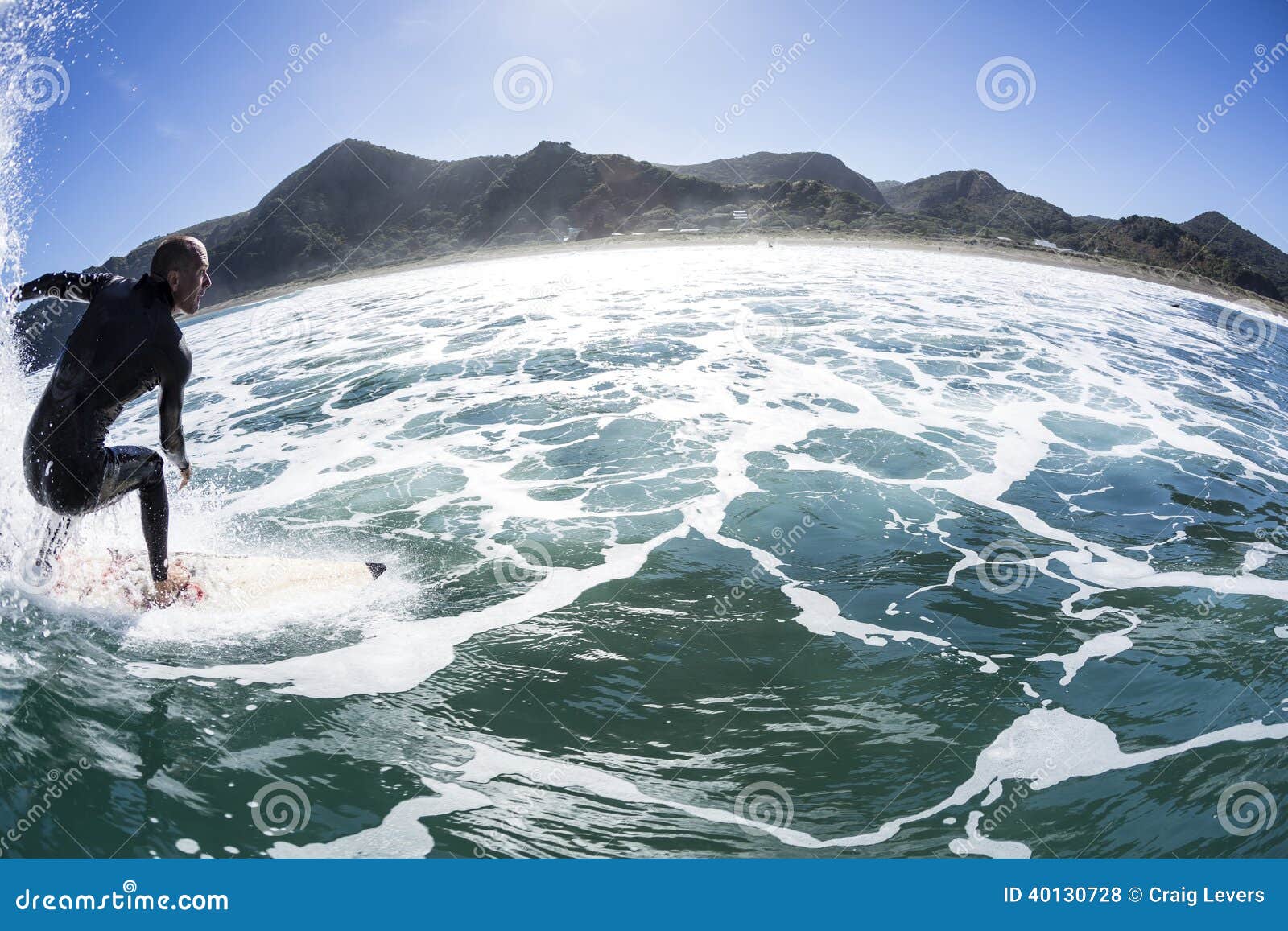 Surfer Takes Off stock photo. Image of surfing, surfer 40130728