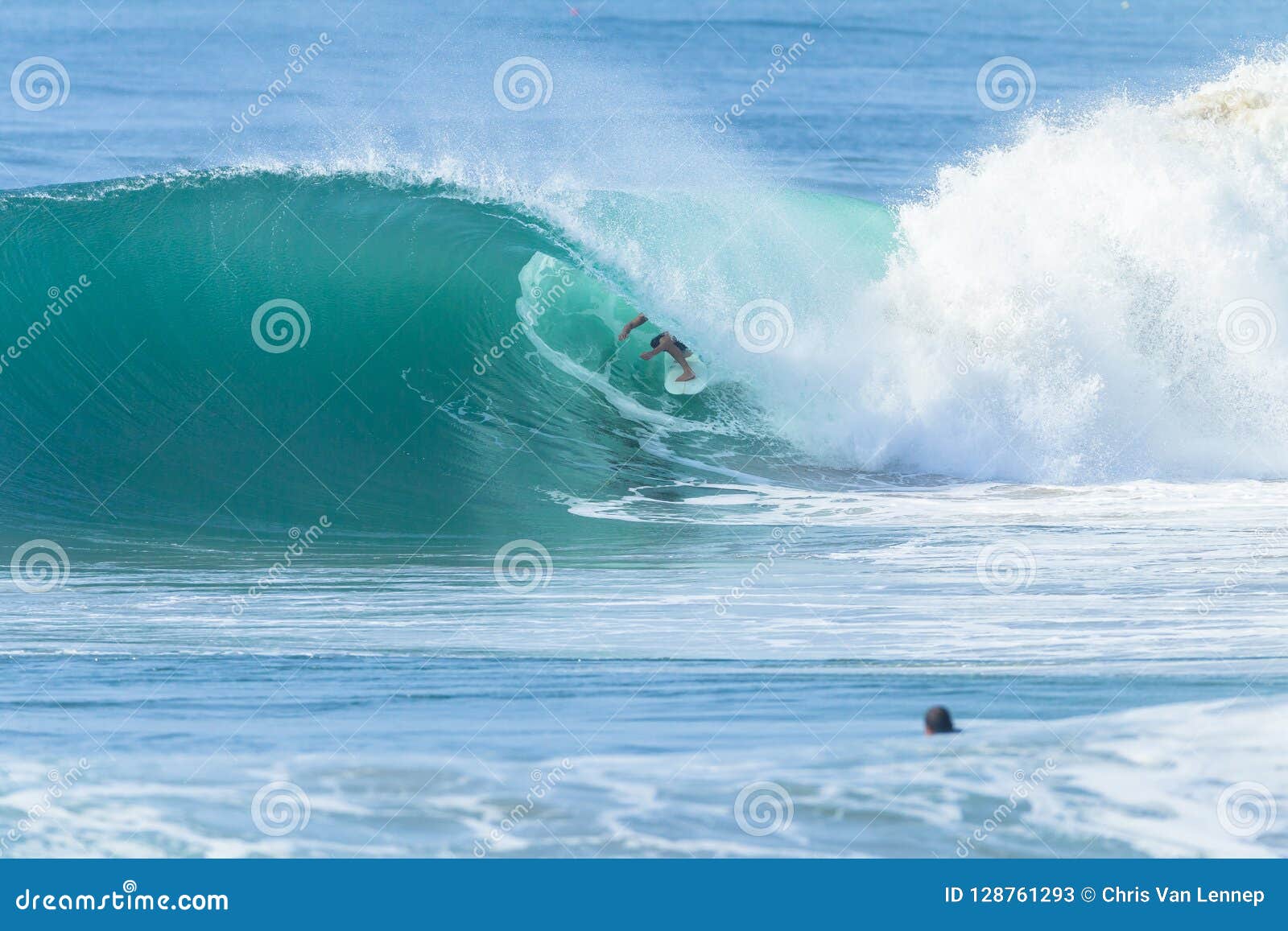 Surfer Wave Tube Surfing Action Stock Image Image of lifestyle, tube