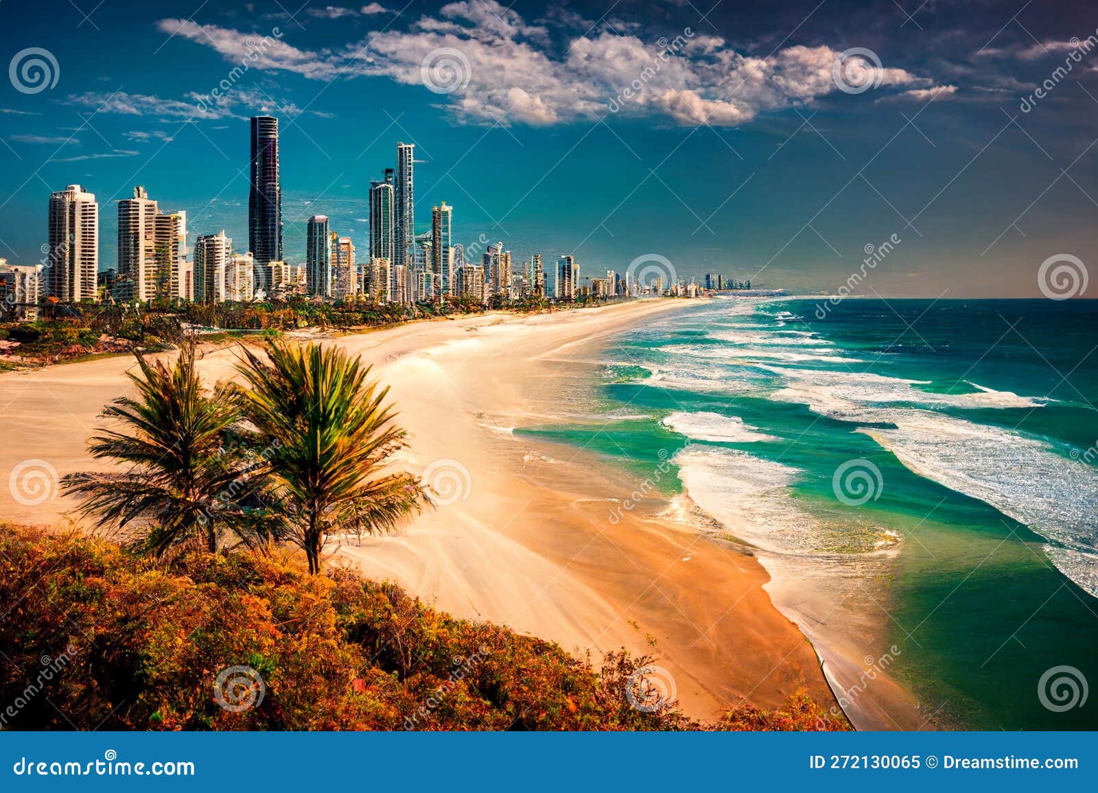 Gold Coast Theme Parks, Surfers Paradise, Queensland Australia Stock Photo  - Alamy