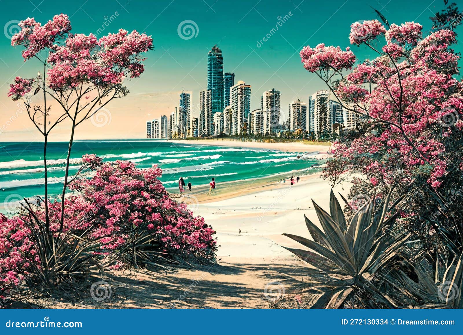 Gold Coast Theme Parks, Surfers Paradise, Queensland Australia Stock Photo  - Alamy