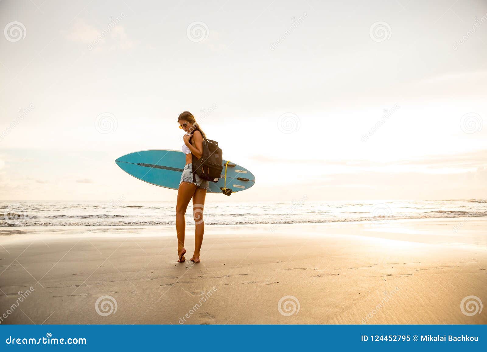 Surfing All Day Long Stock Image Image Of Board Black