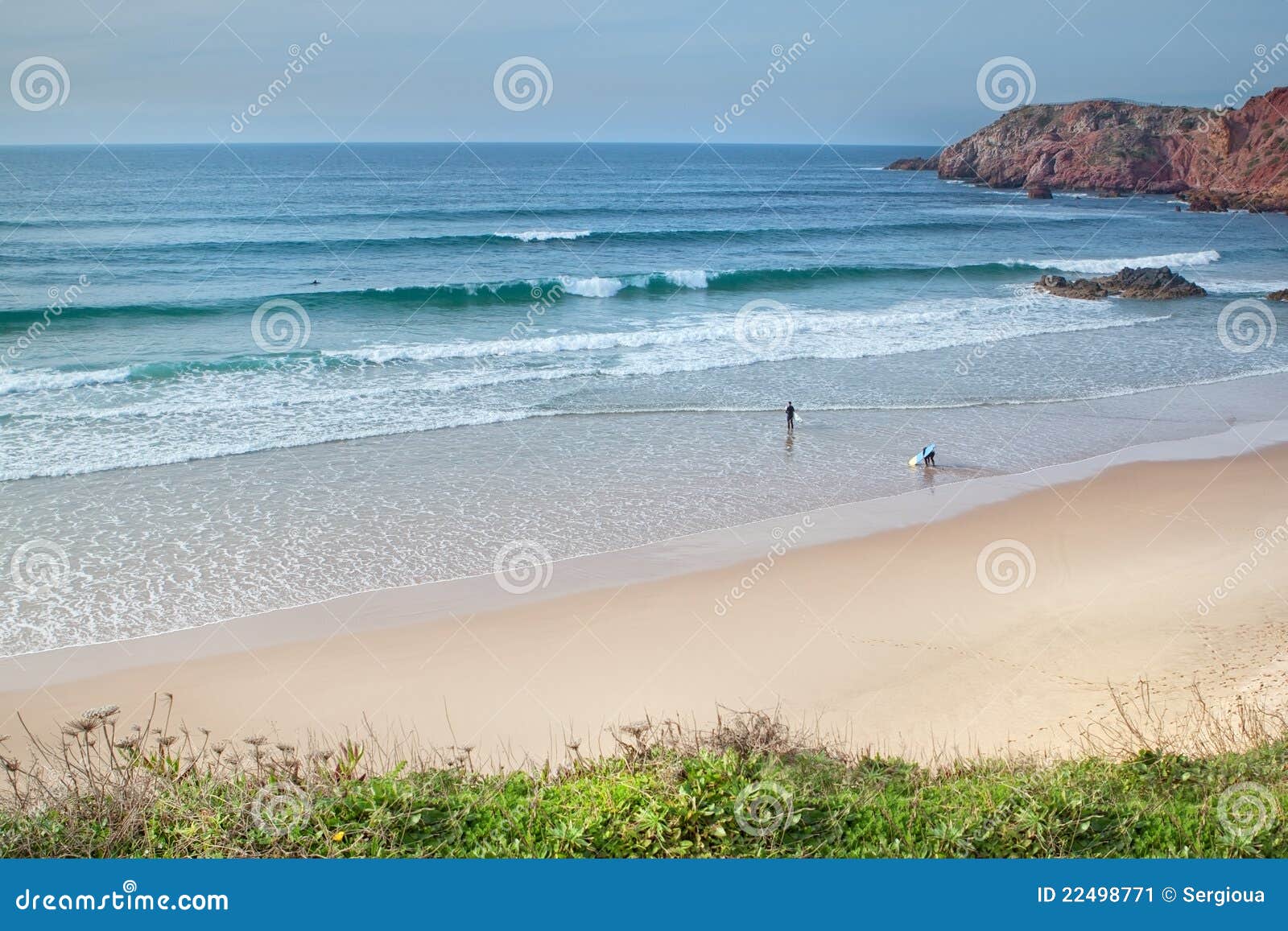 Surfing on the Beach in Portugal. Stock Image Image of lifestyle