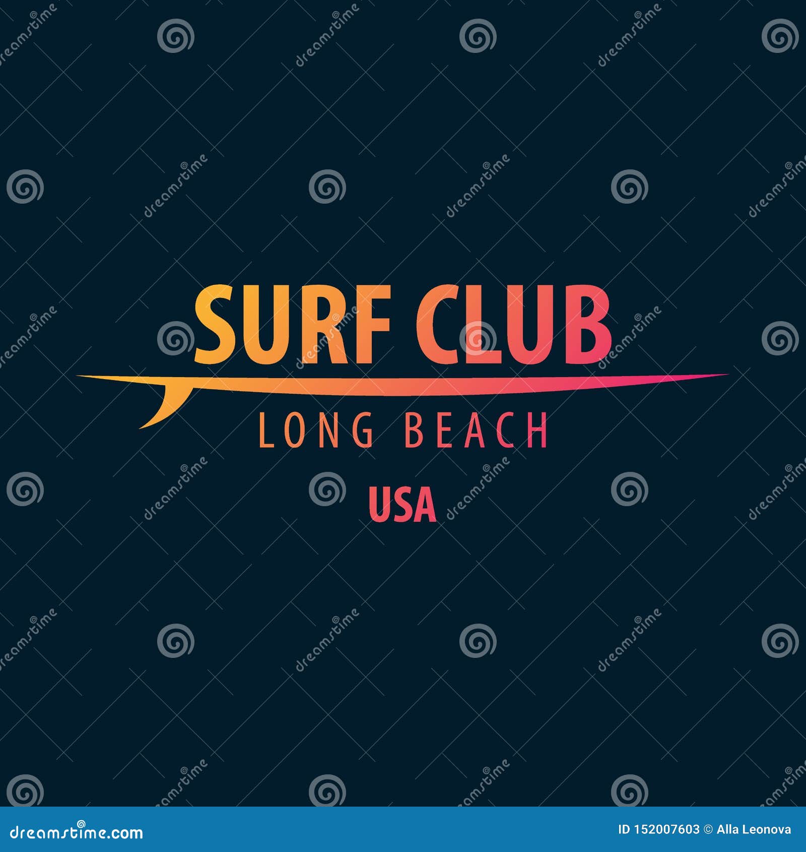 Surfing Graphic and Emblem for Web Design or Print. Surfer Logo ...