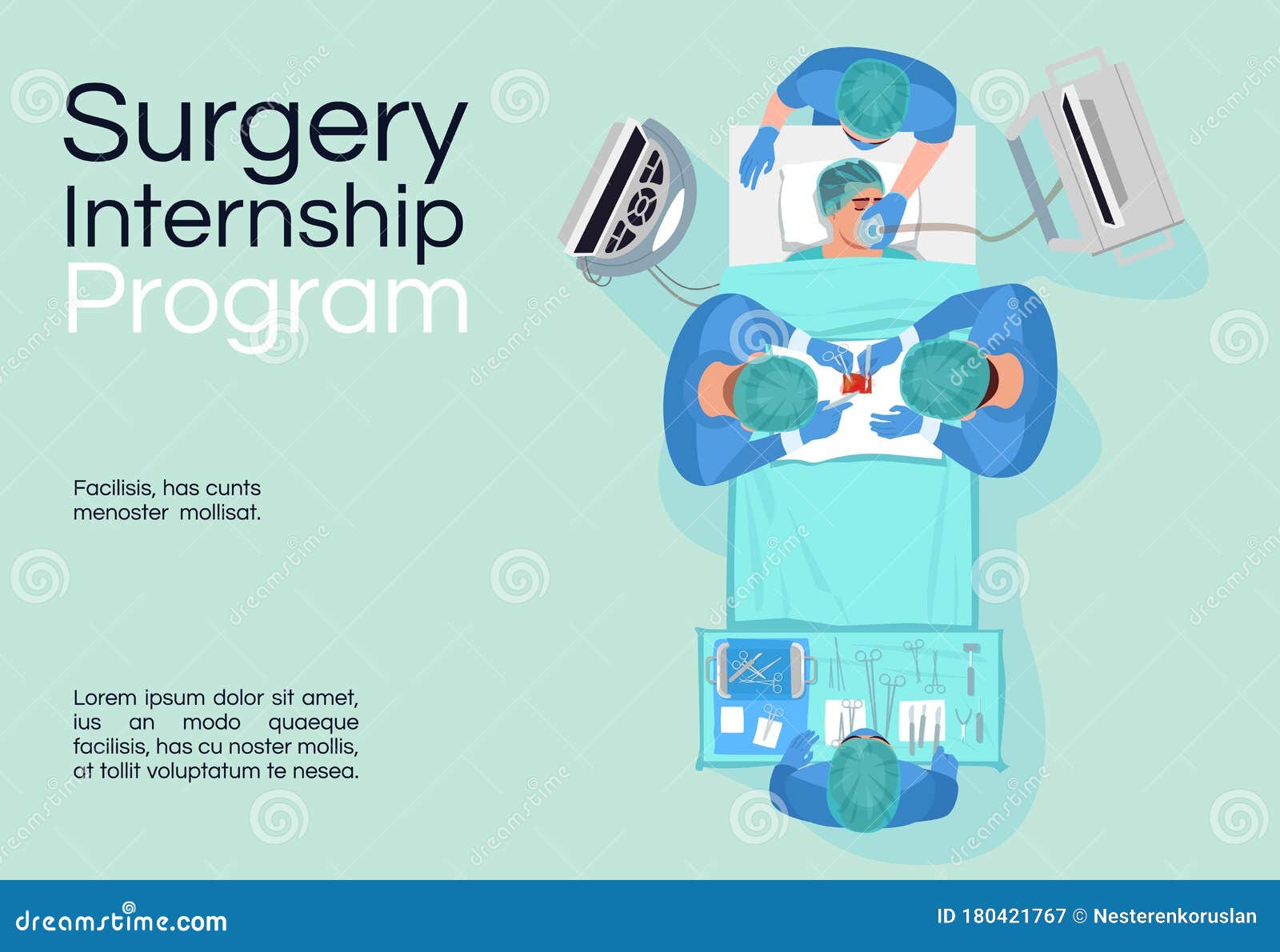 surgeon intership program banner template
