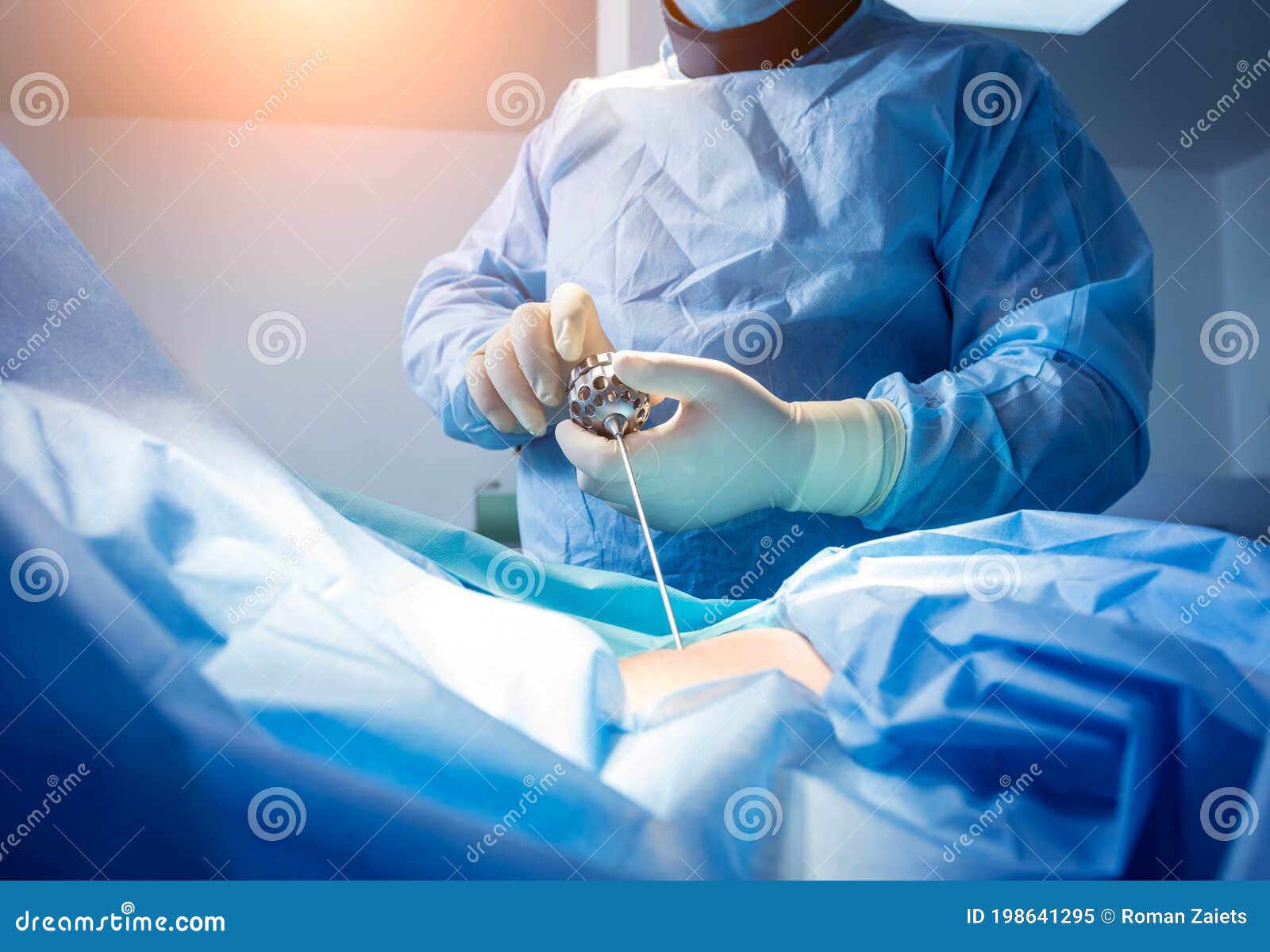 Surgeon Performs Endoscopic Microdiscectomy of Herniated Intervertebral