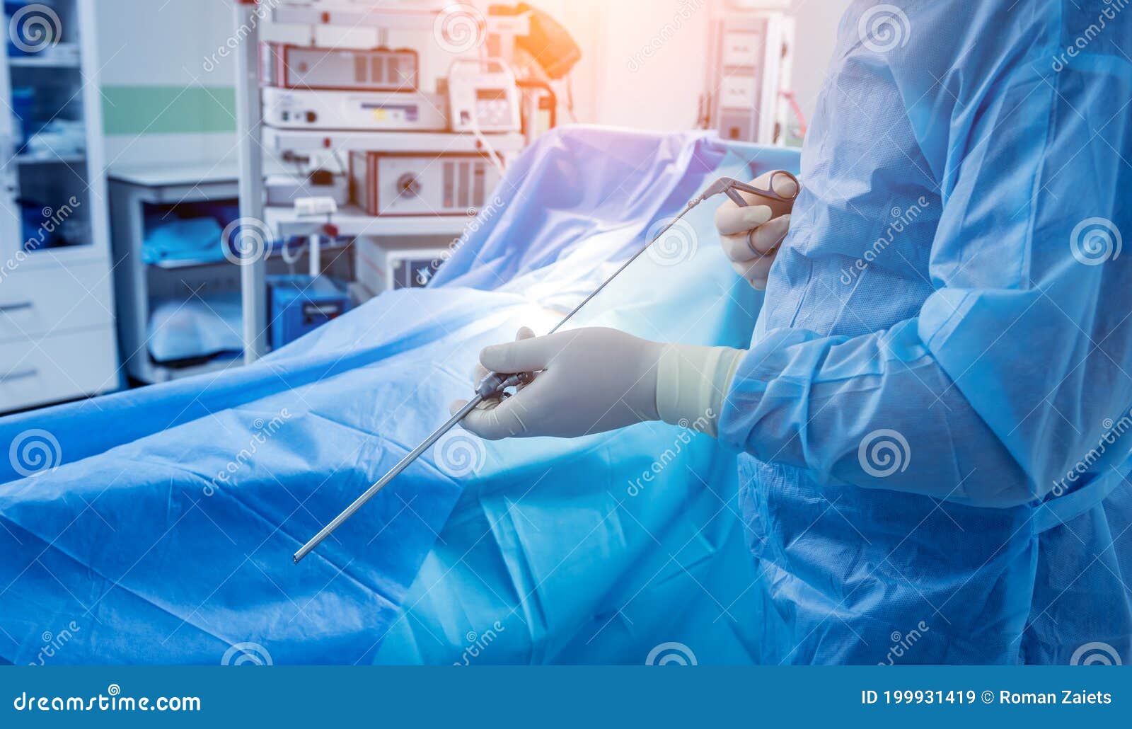 Surgeon Performs Endoscopic Microdiscectomy of Herniated Intervertebral