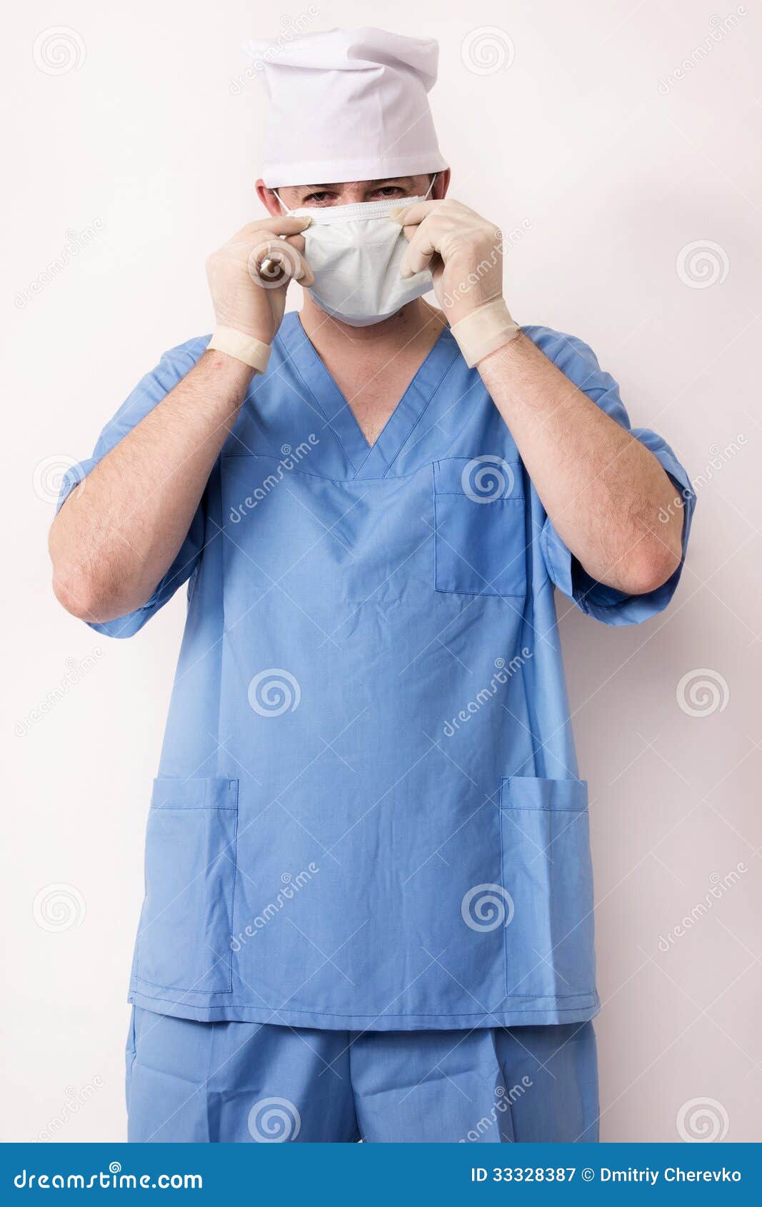 Surgeon in Scrubs in Scrubs Stock Image Image of people, caucasian