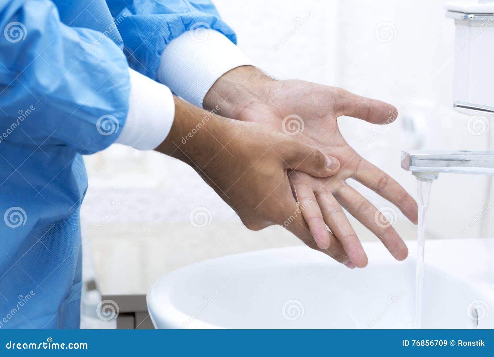 Surgeon Washing Hands before Surgery Stock Image Image of surgical, nurse 76856709