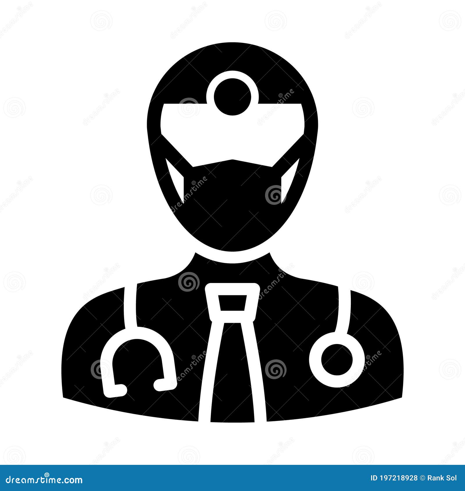 surgeon wearing mask  icon which can easily modify or edit