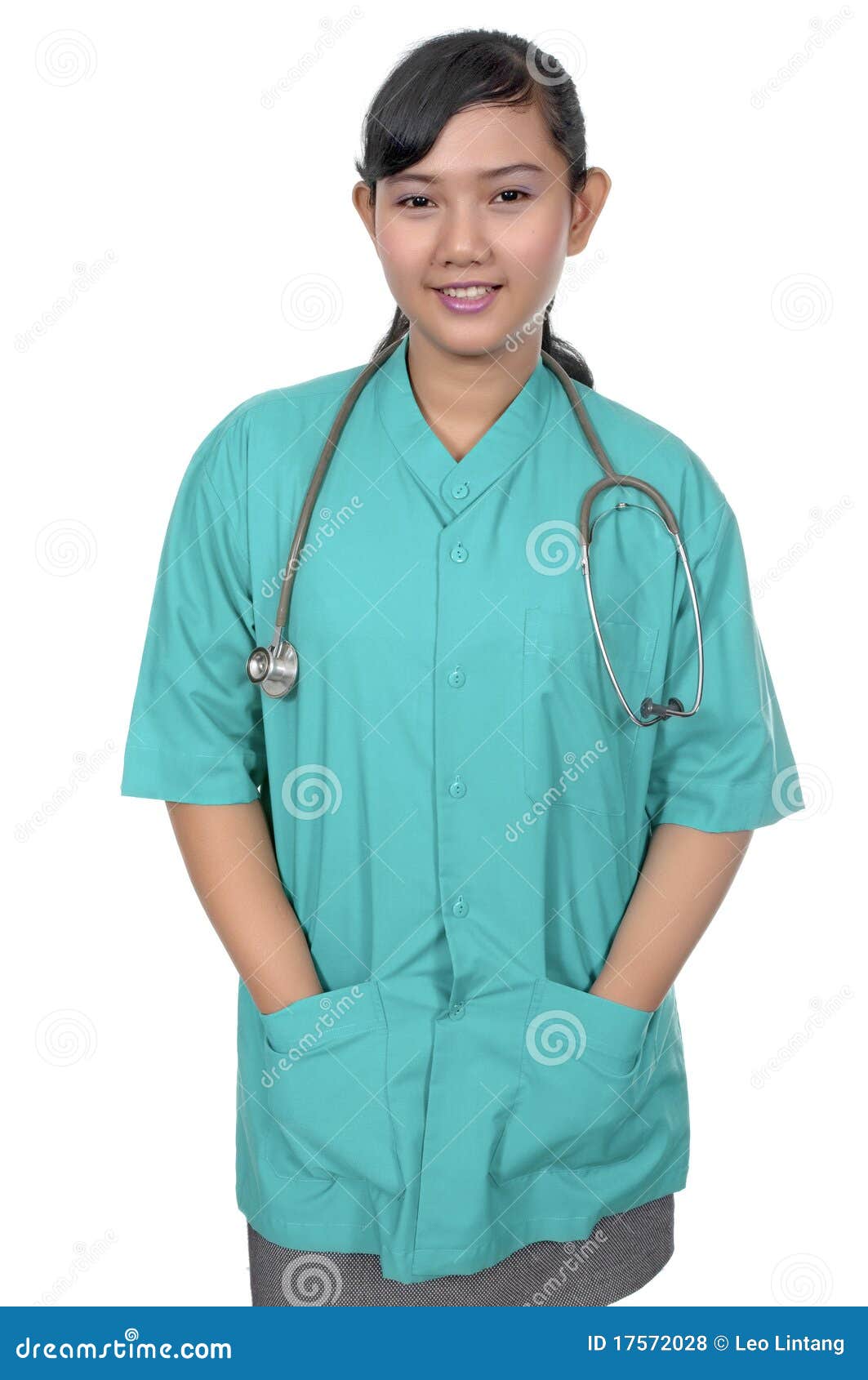 Surgeon Wearing Scrub stock photo. Image of nurse, attractive 17572028