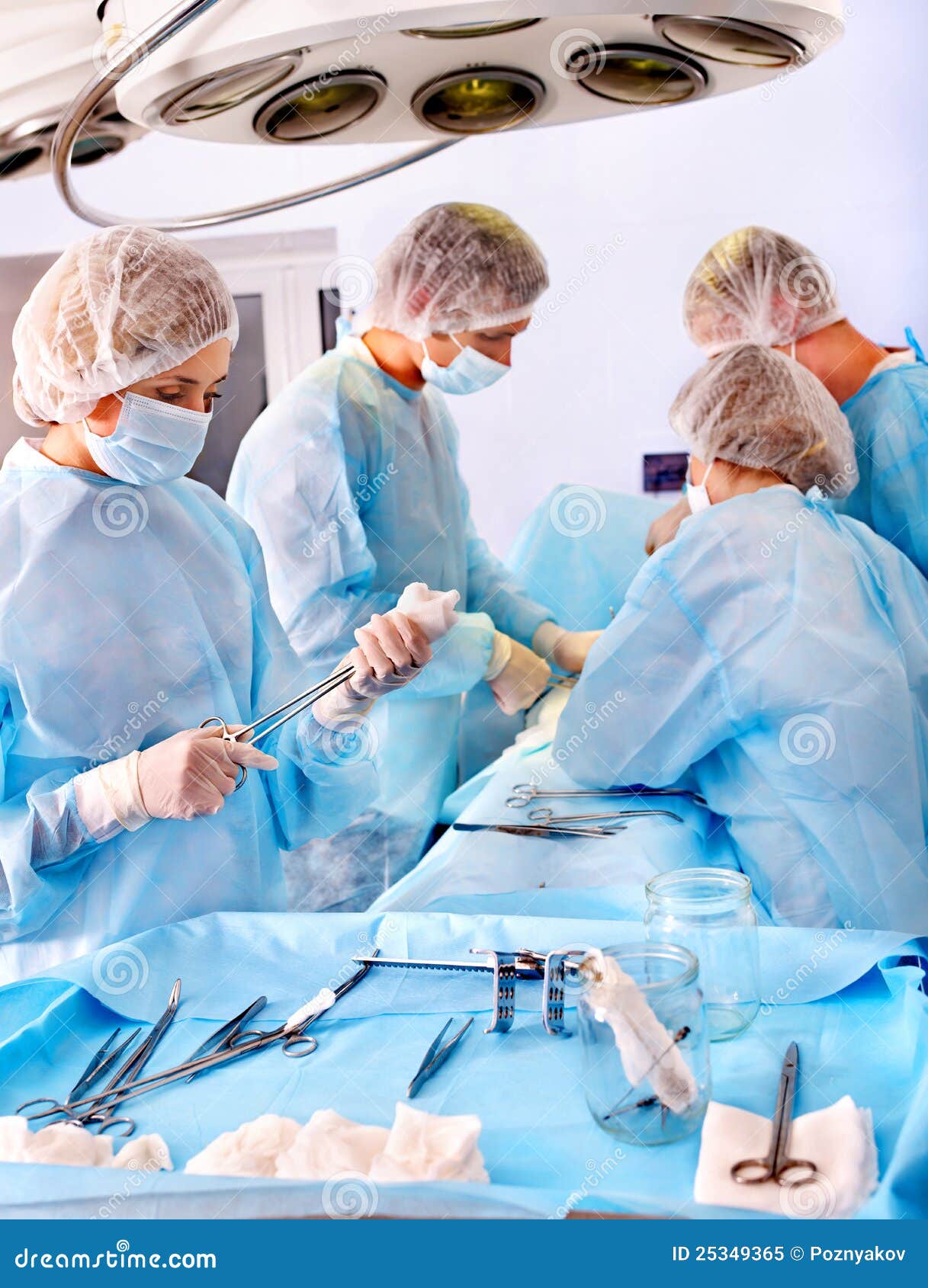 Surgeon at Work in Operating Room. Stock Image Image of clinic