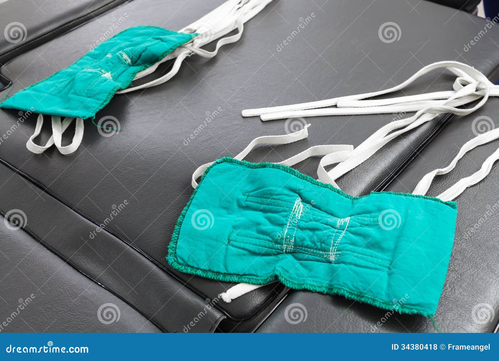 Surgery mask on bed stock photo. Image of hygiene, illness 34380418