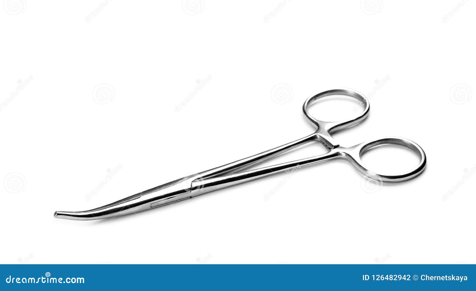 Surgical Forceps on White Background Stock Photo - Image of ...