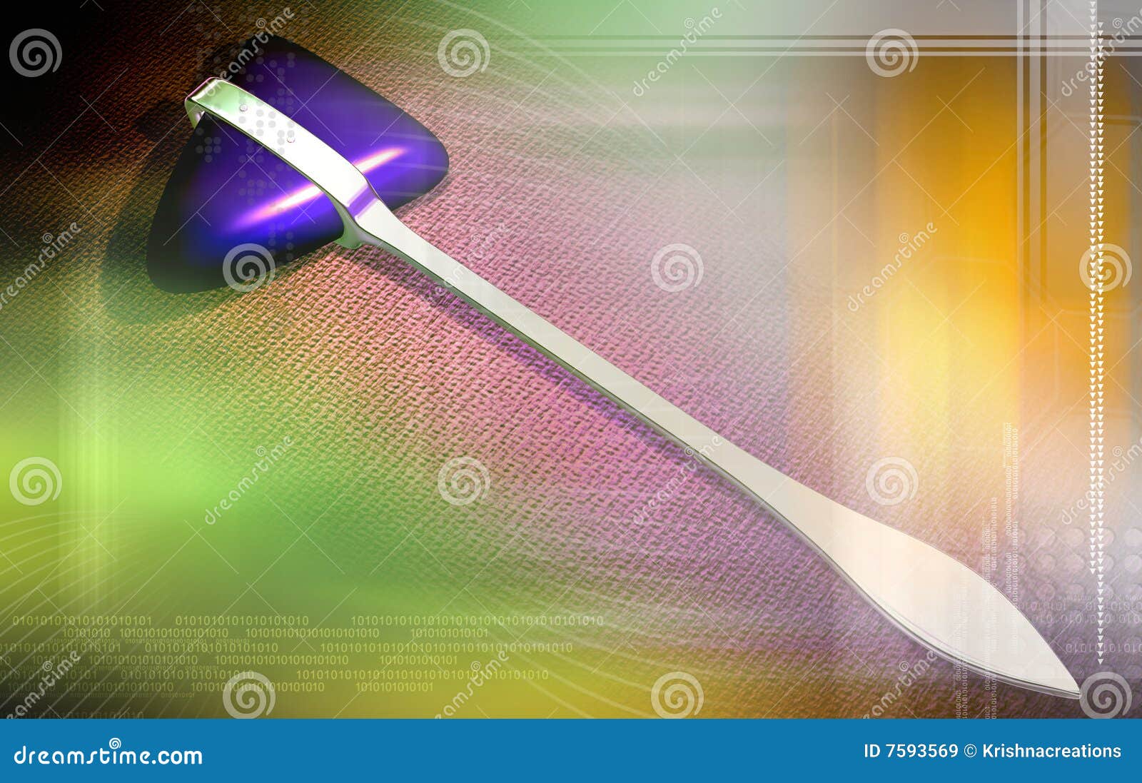 Surgical hammer stock illustration. Illustration of check 7593569