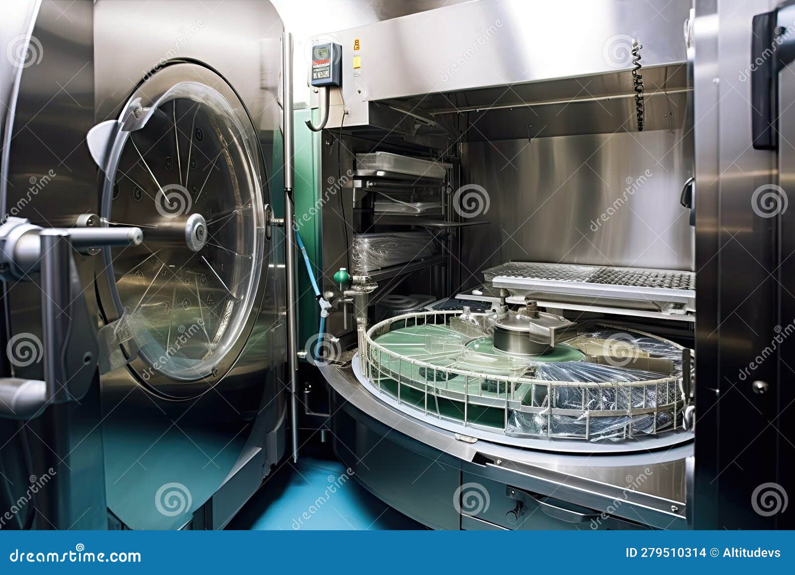 Surgical Instruments Being Sterilized in Specialized Autoclave, with