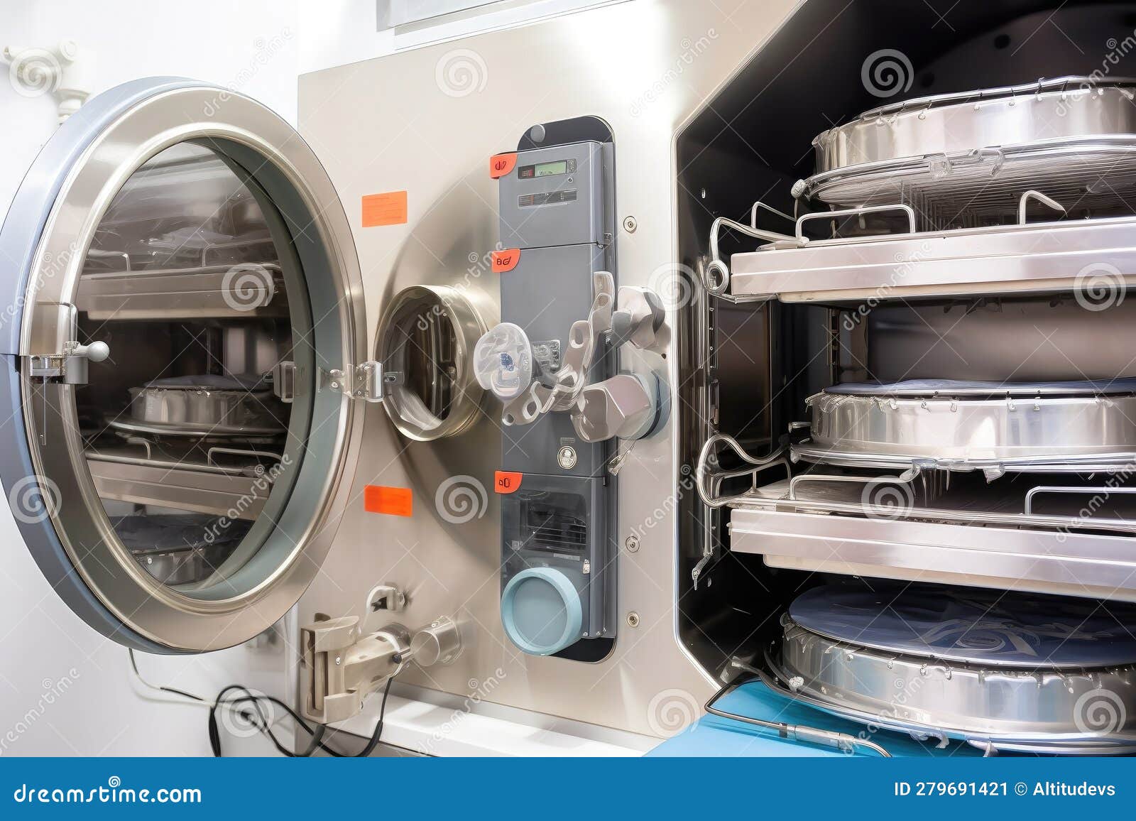 Surgical Instruments Being Sterilized in Specialized Autoclave, with