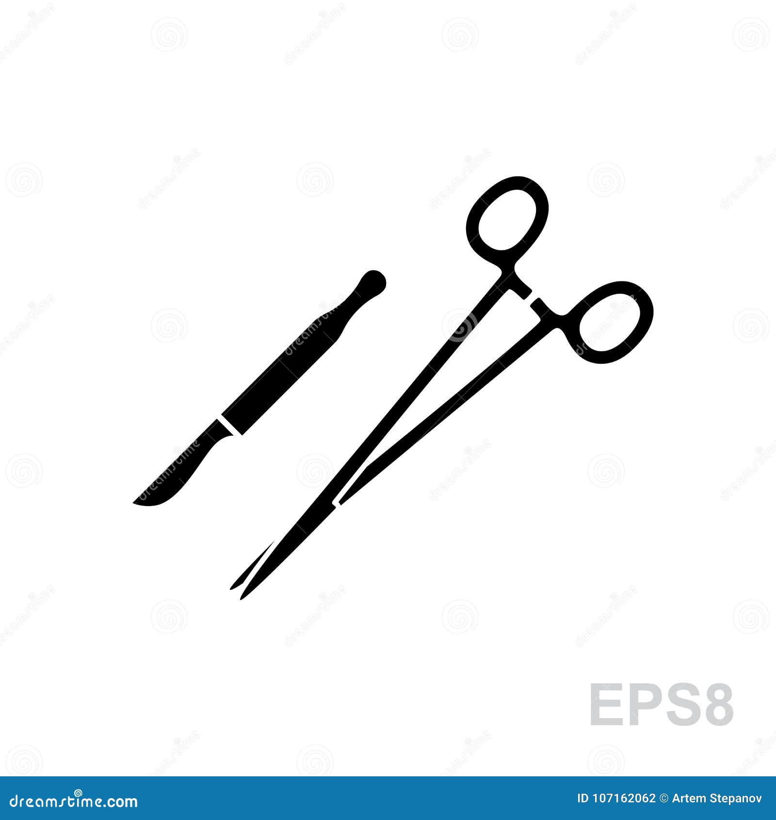surgical instruments icons