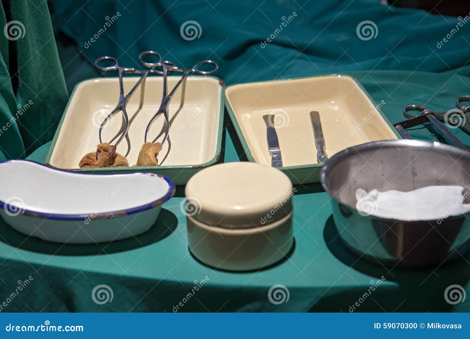 Surgical Instruments on Table Stock Photo Image of metal, history