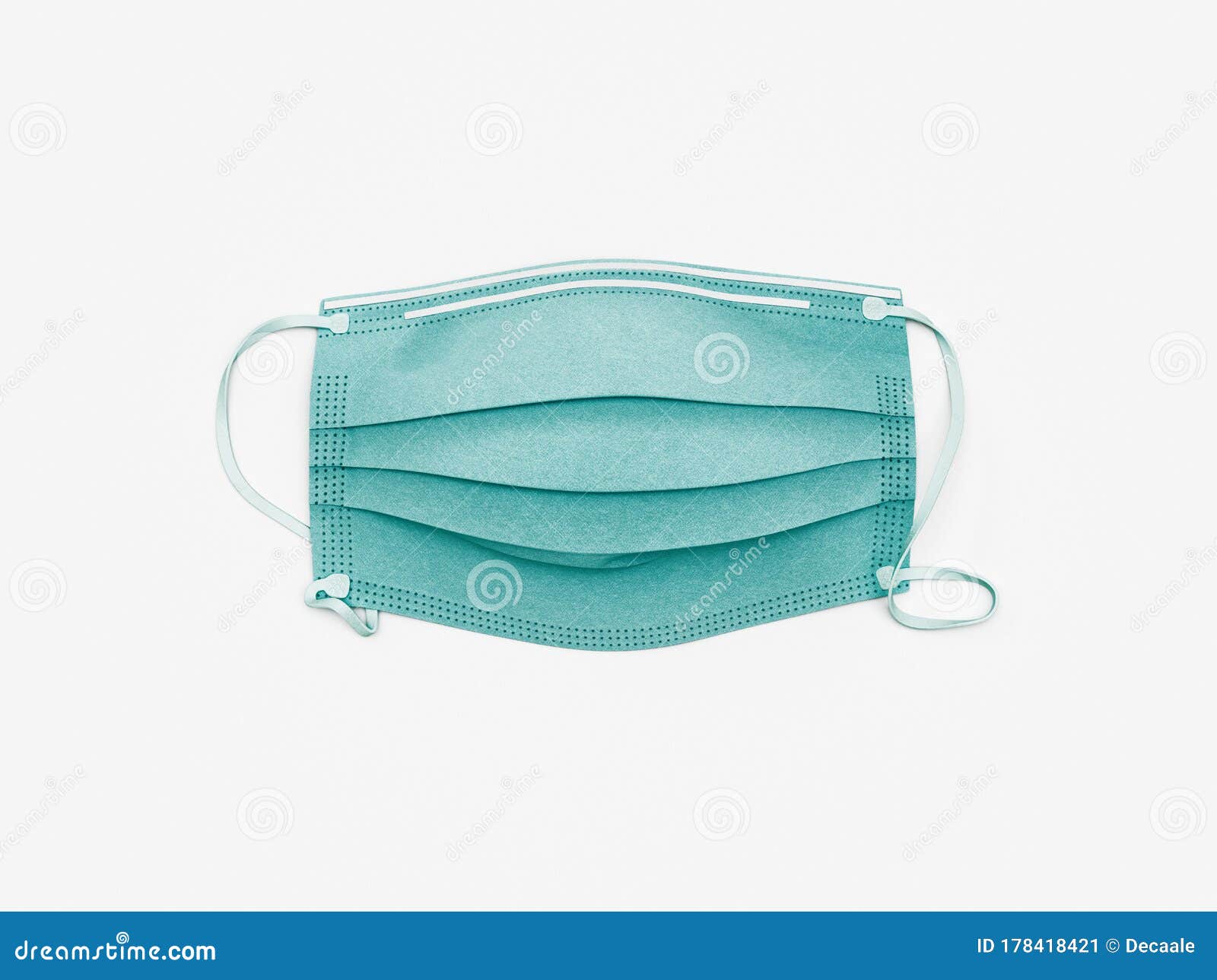 surgical mask. disposable face mask  on white. 3d rendering