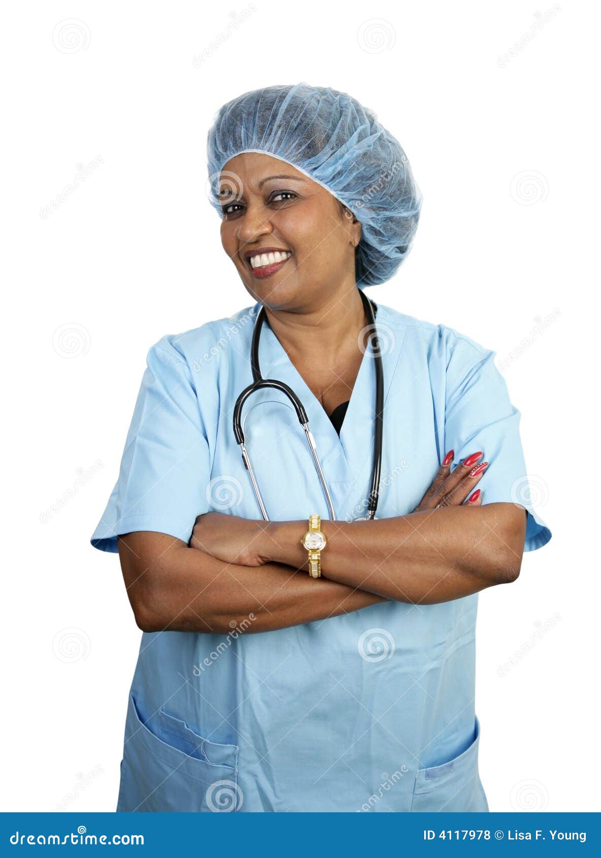 Surgical Nurse in Scrubs stock photo. Image of medical 4117978