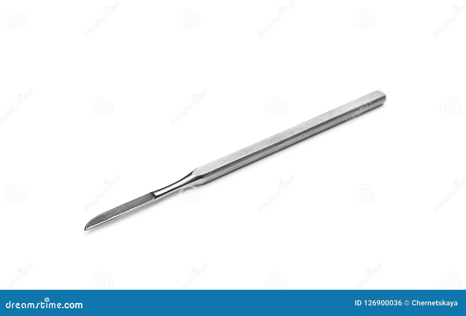 Surgical Scalpel on White Background. Stock Photo Image of background
