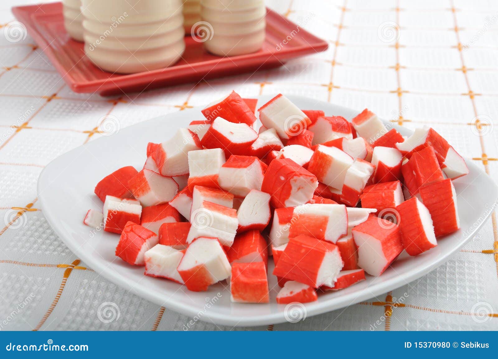 Surimi crab fingers stock photo. Image of dried, market 15370980
