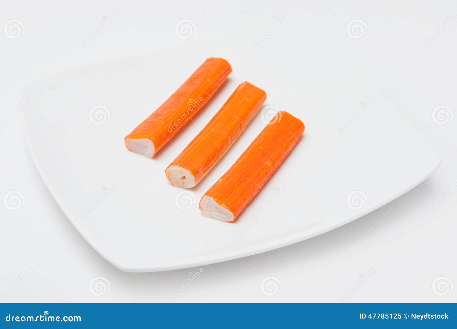 Surimi In A Plate RoyaltyFree Stock Photo 47785125