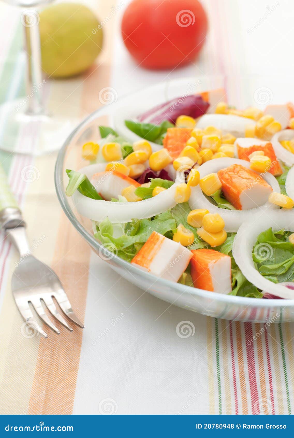 Surimi salad stock photo. Image of preparation, gourmet 20780948