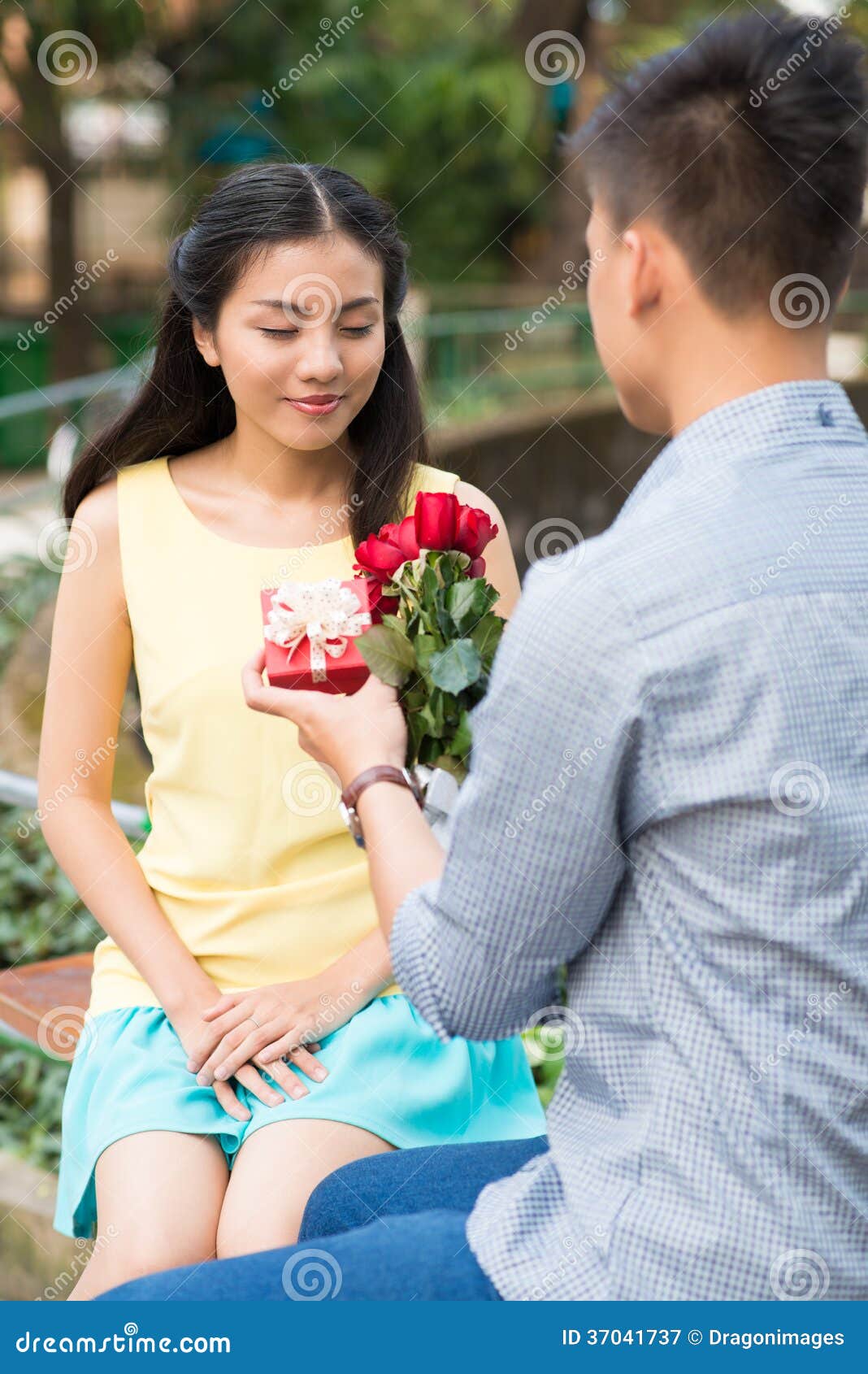 Surprise for girlfriend stock image. Image of person 37041737