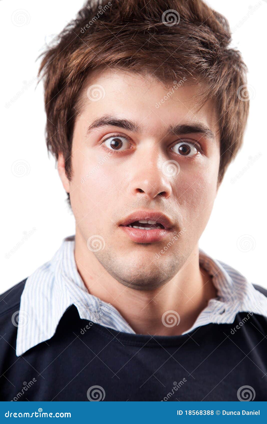 Surprise and Shock Expression on Male Face Stock Photo - Image of eyes ...