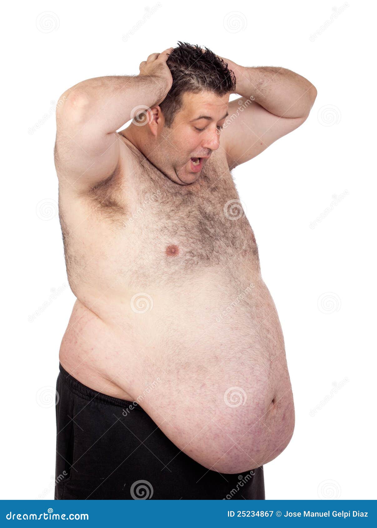 Surprised fat man stock image. Image of male, body, dieting - 25234867