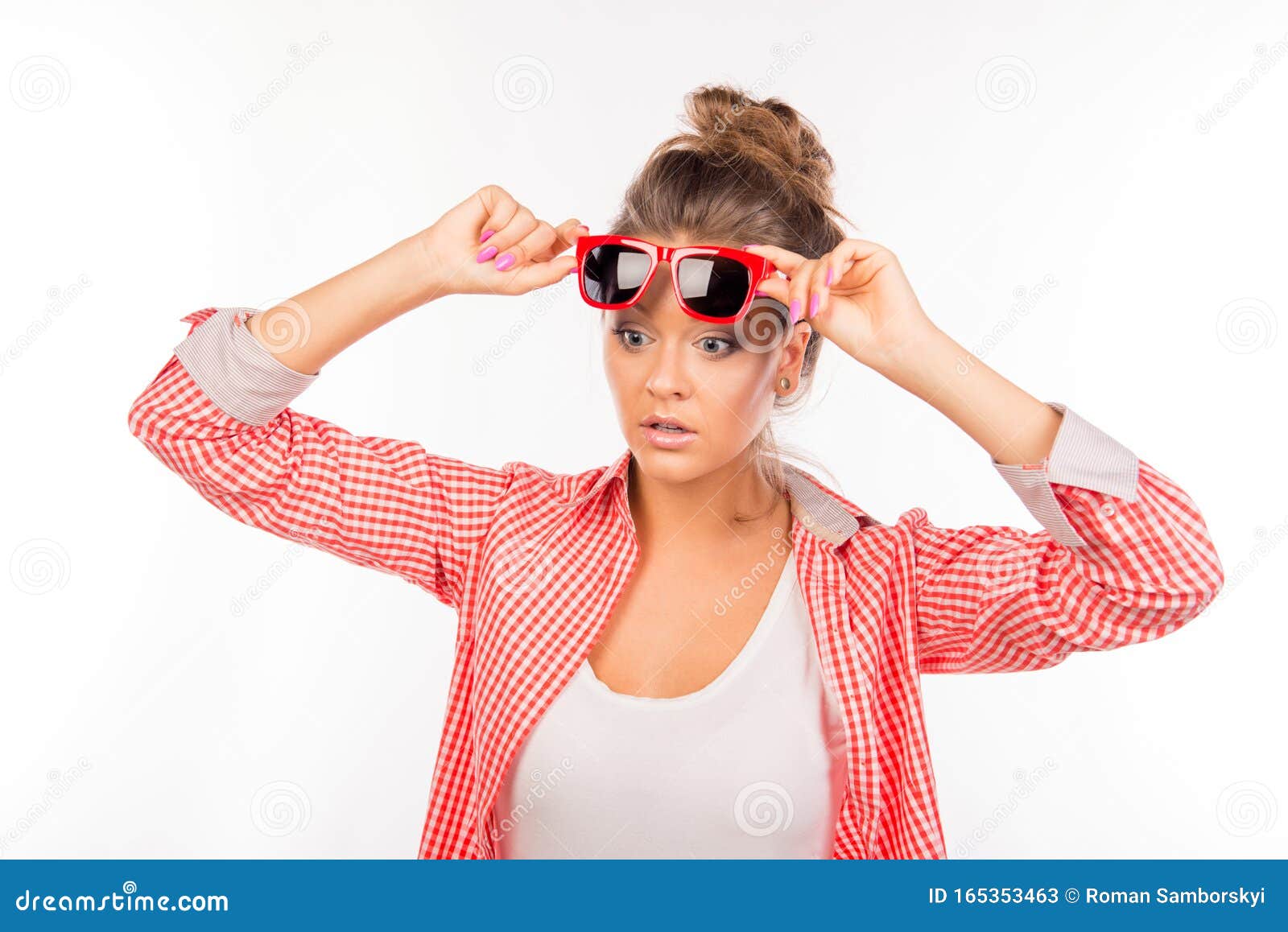 Surprised Funny Girl with Glasses Stock Image - Image of glasses, face: 165353463 Surprised Funny Girl with Glasses Stock Image - Image of glasses, face: 165353463
