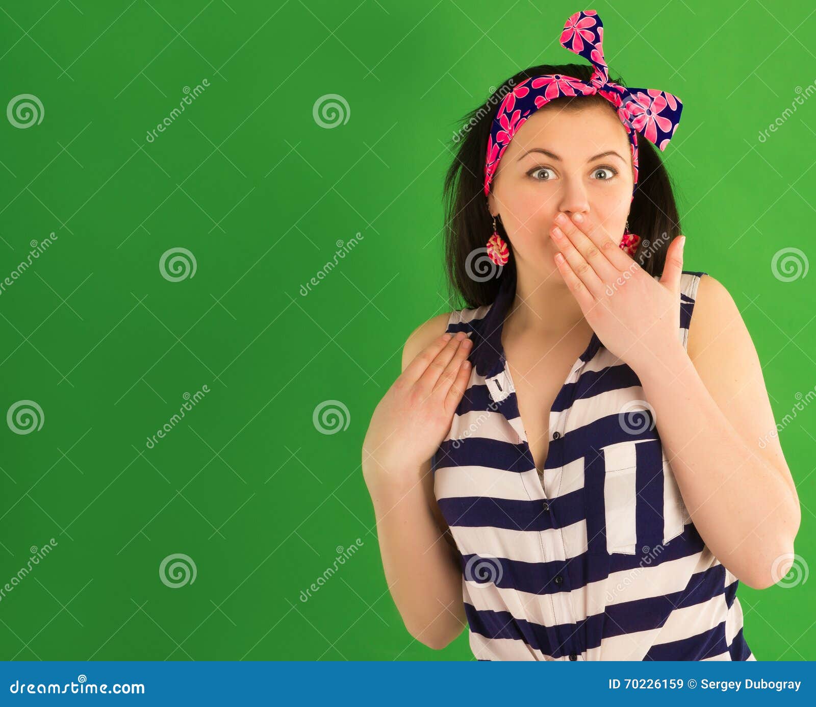 Surprised Pin Up Girl With Glasses Stock Image Image Of Happiness