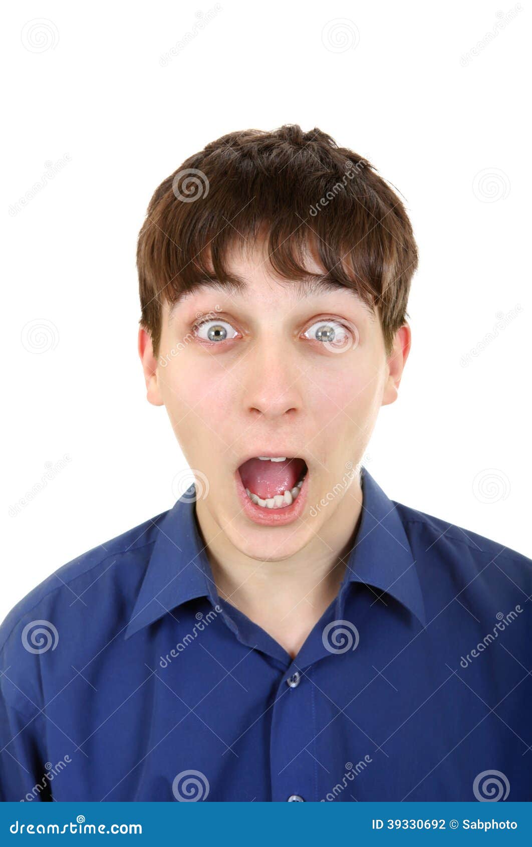 Surprised Teenager stock photo. Image of closeup, happy - 39330692