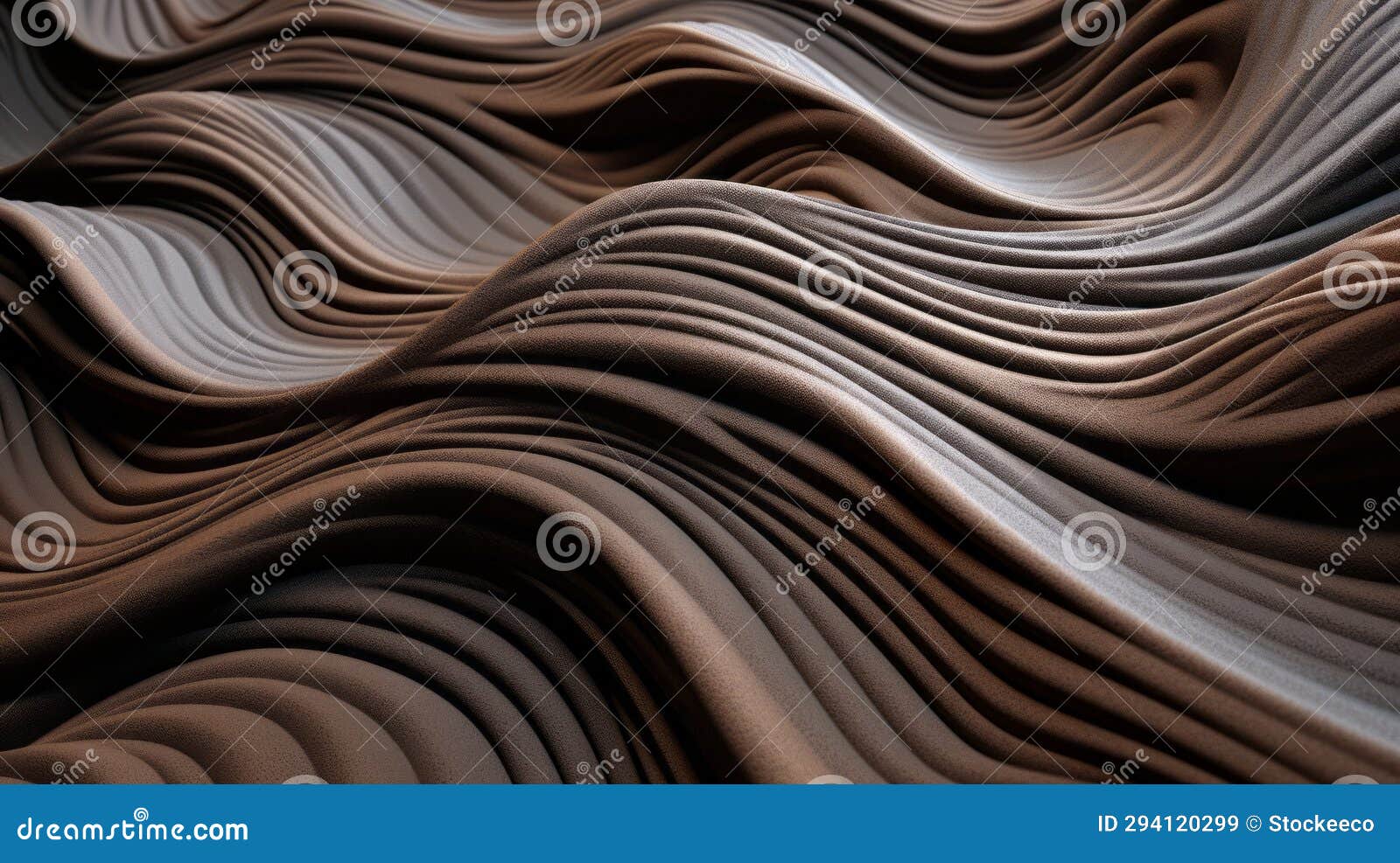 surreal 3d chocolate wavy textures: a photobashing masterpiece