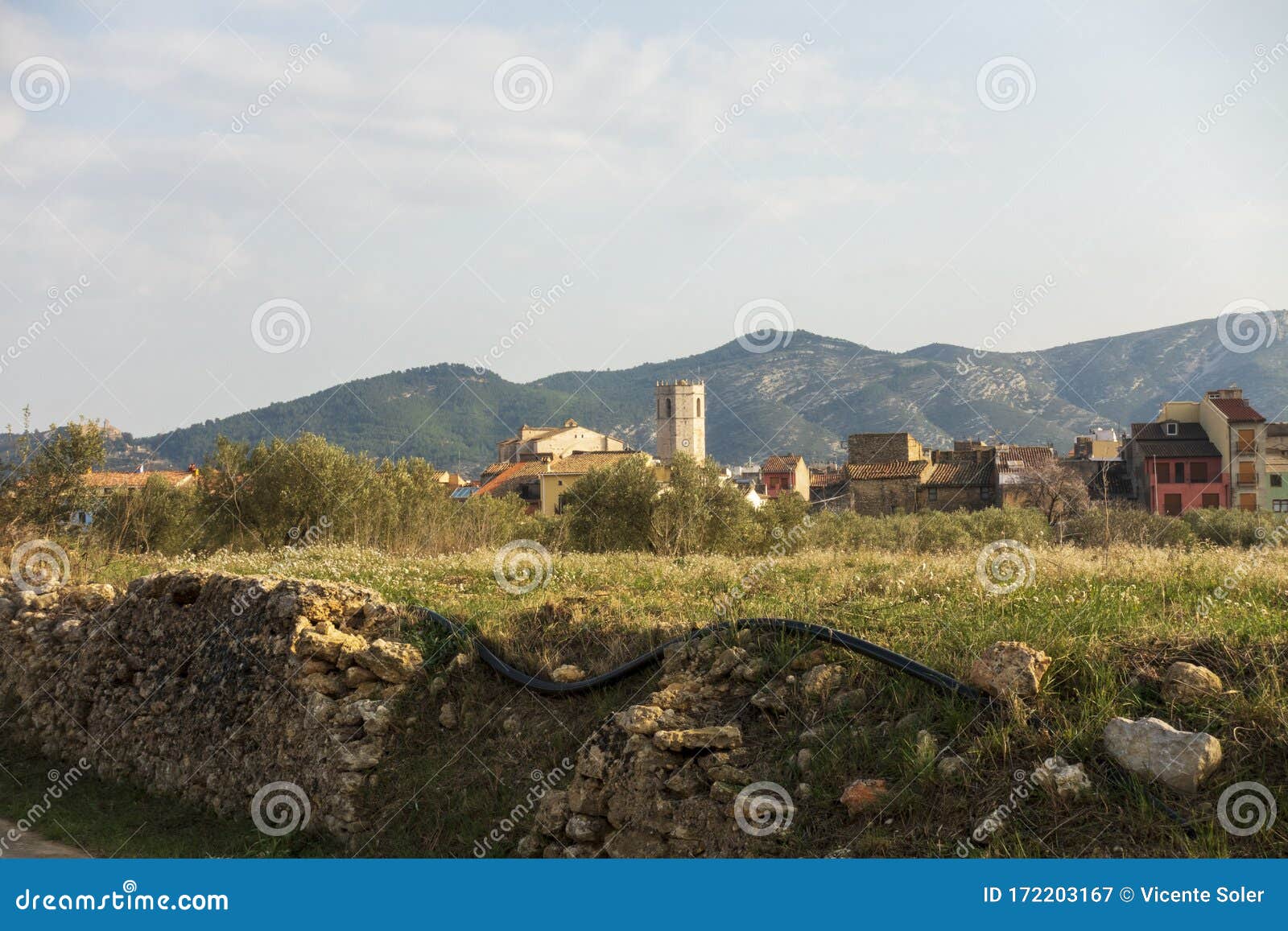 the surroundings of the town of sant mateu