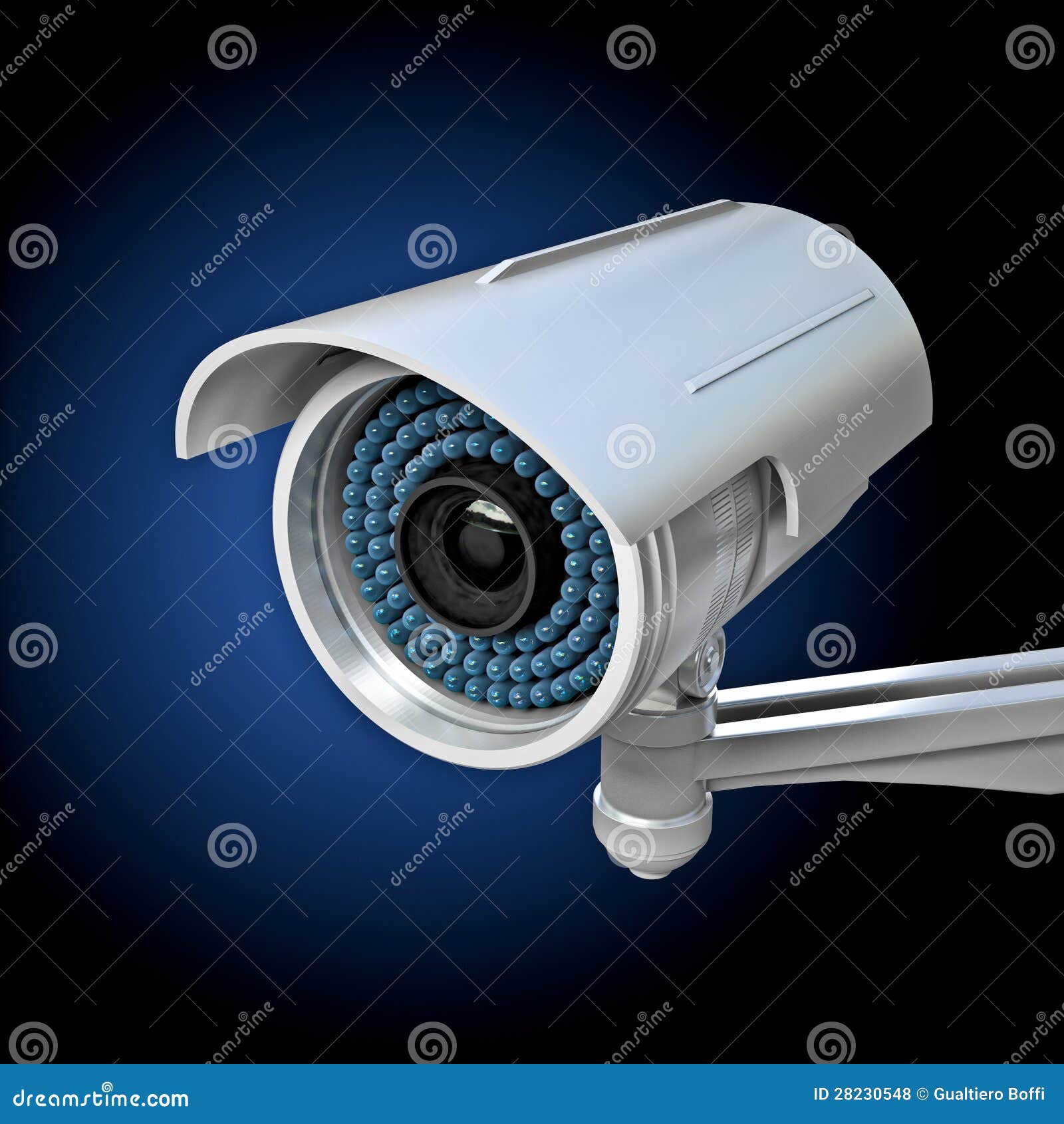 Surveillance camera stock illustration. Illustration of electric - 28230548