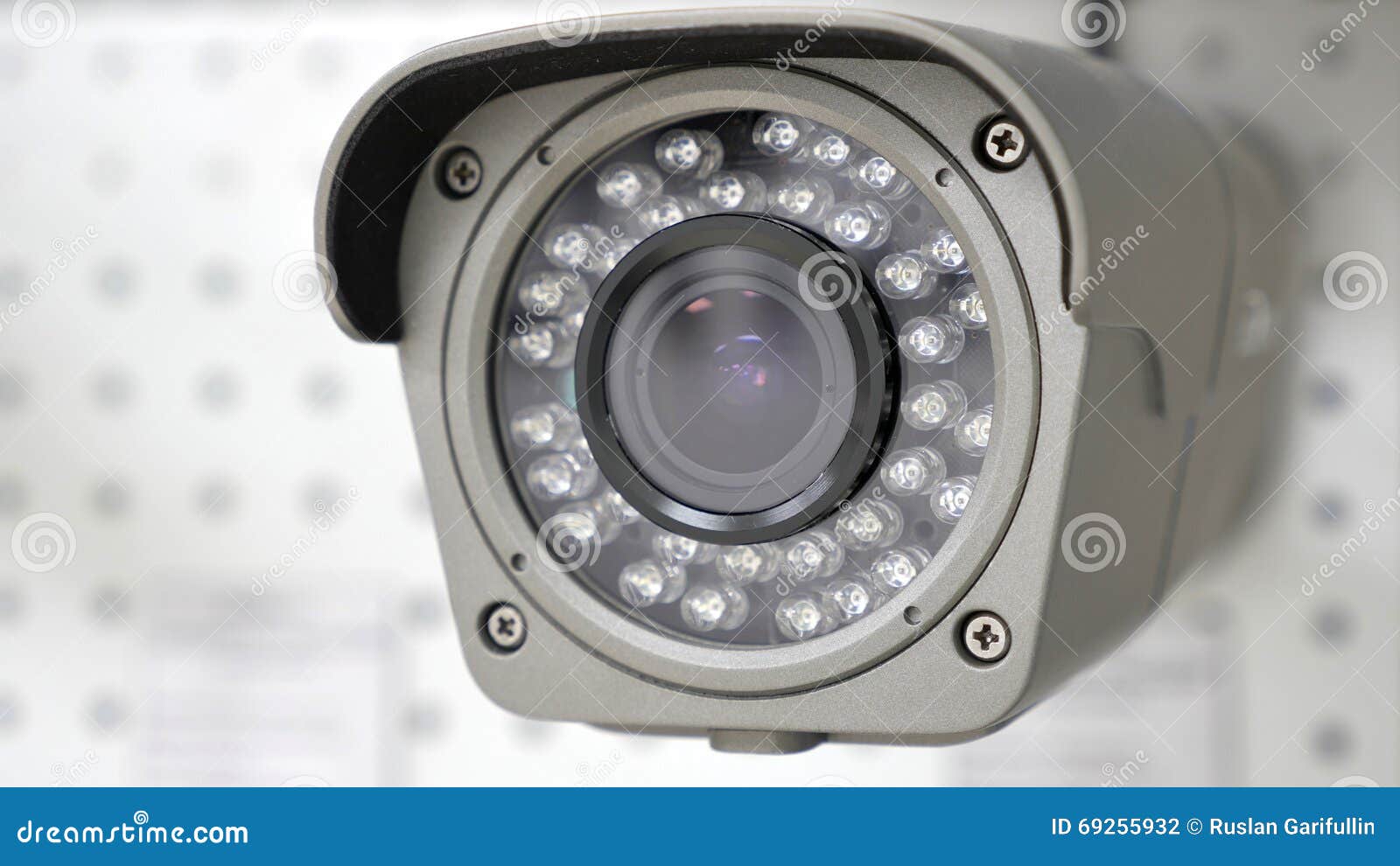 surveillance camera on the background of the second camera