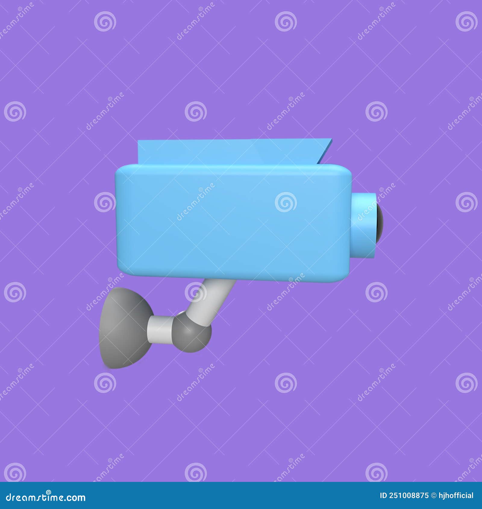 Surveillance Camera 3d Icon Model Cartoon Style Concept. Render ...