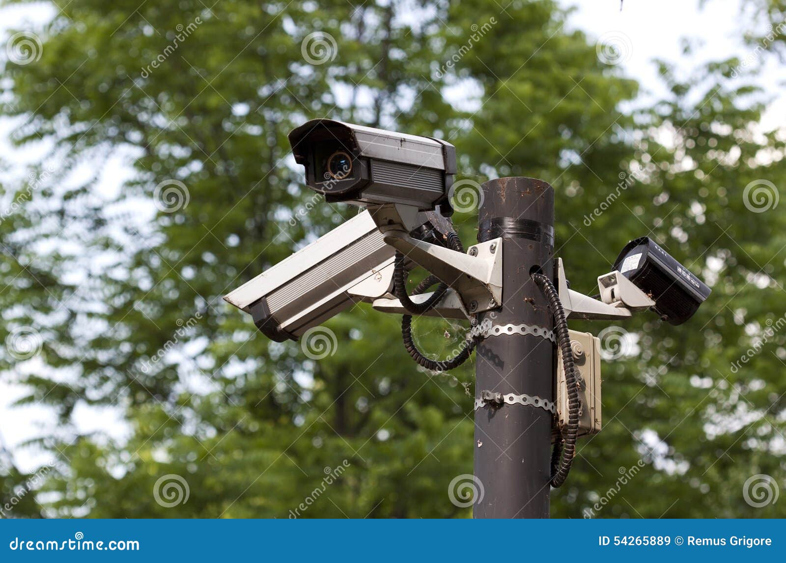 Surveillance Camera Outdoor RAW Format Stock Image Image of