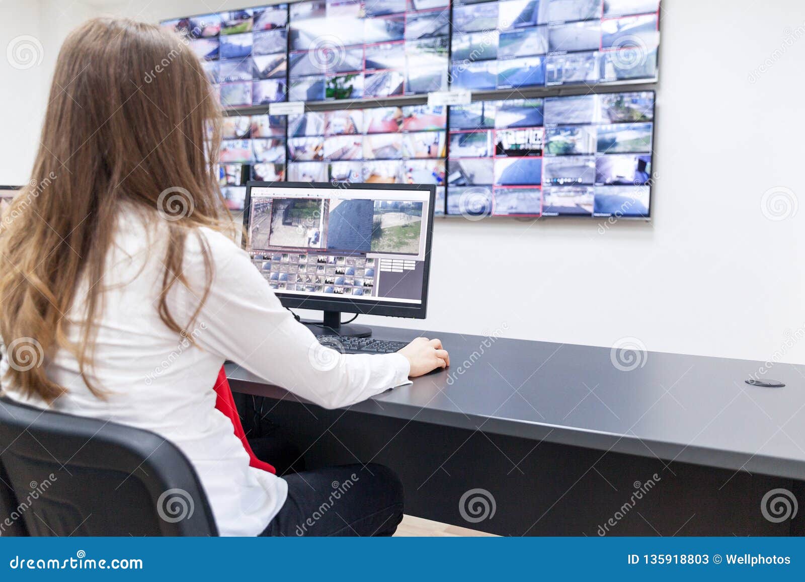 Surveillance Control Room Operator At Work Stock Image Image Of surveillance-control-room-operator-at-work-editorial-stock-photo
