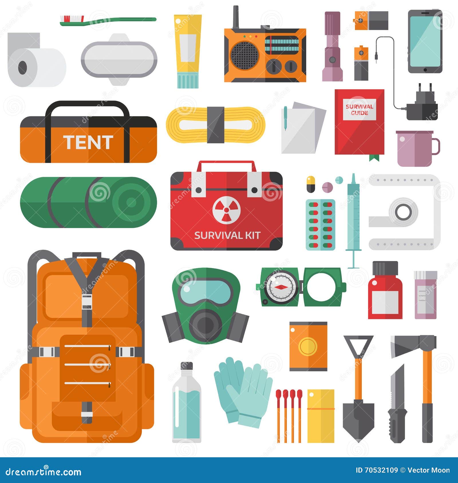 30735 Emergency Kit Stock Illustrations, Vectors & Clipart