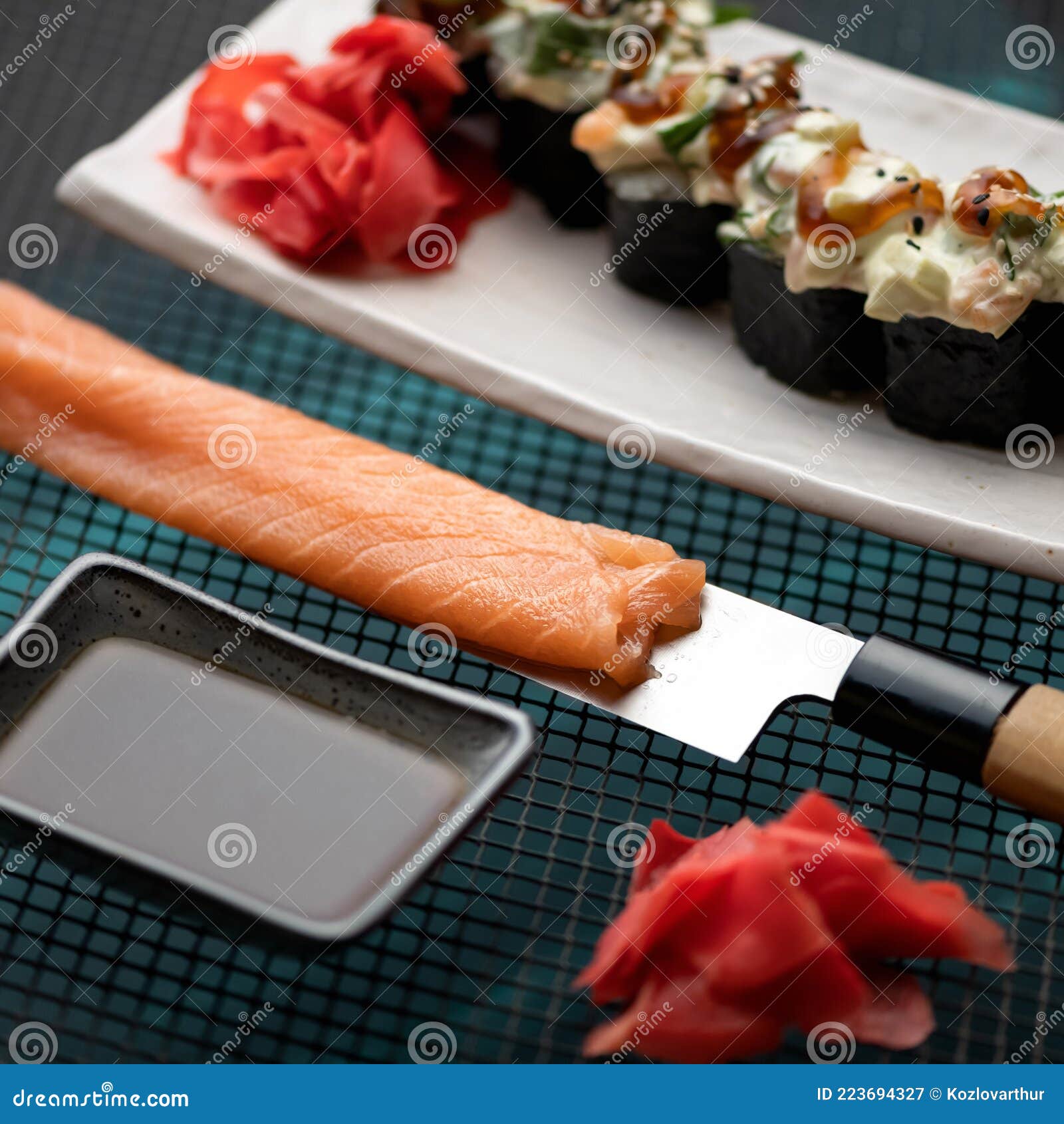 Couteau Japonais Sashimi Couteau Sushi Saumon Tranche Couteau Chef Couteau  Cuisinier Couteau Cuisine Couteau Poisson Couteau
