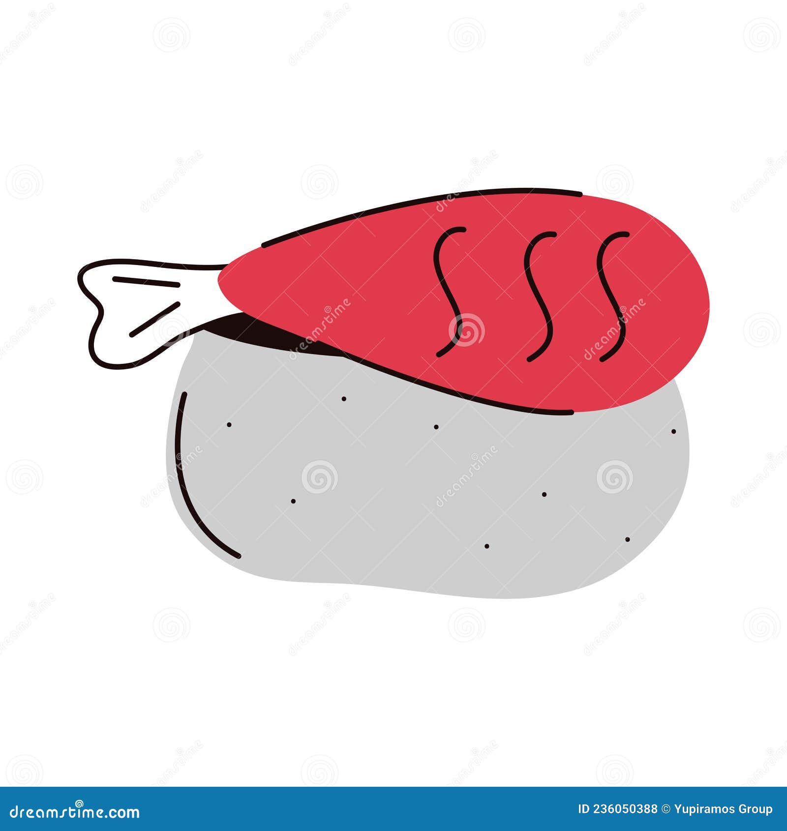 Sushi with fish stock vector. Illustration of japan 236050388