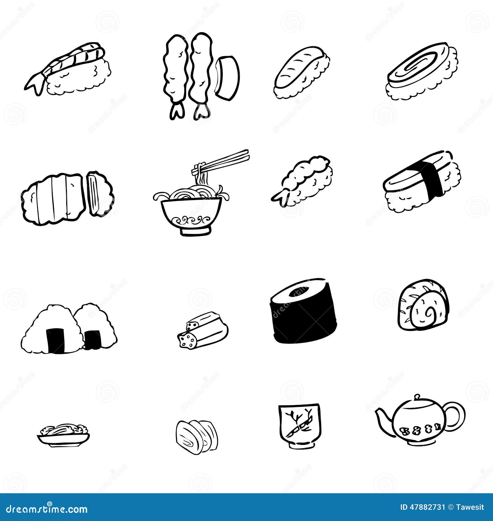 Simple Food Drawings Easy