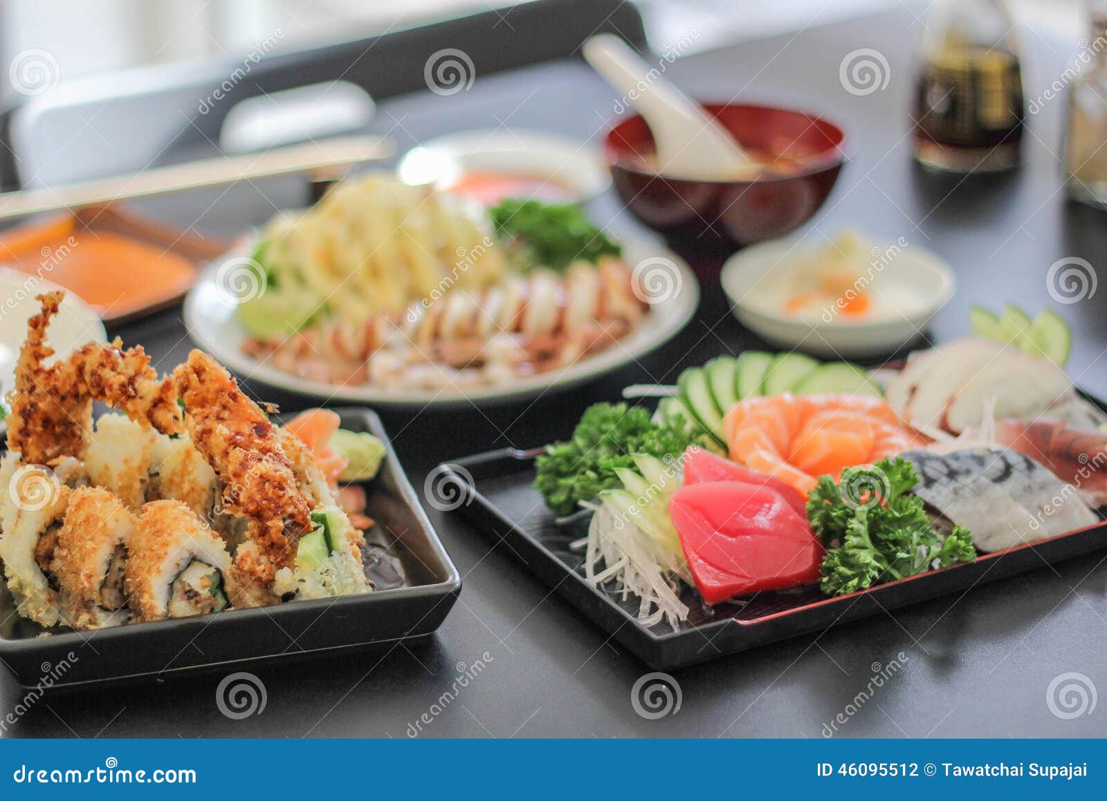 Sushi Japanese Yummy Dish Meat Fish Salmon Delicious the Fish Filet