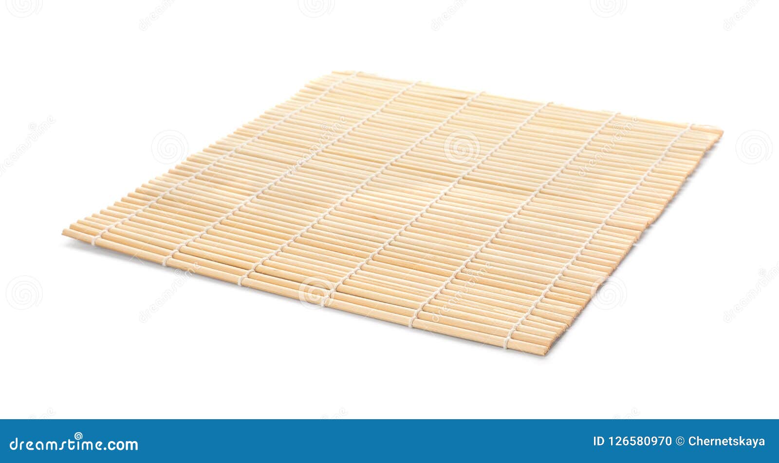 Sushi mat made of bamboo stock photo. Image of modern 126580970