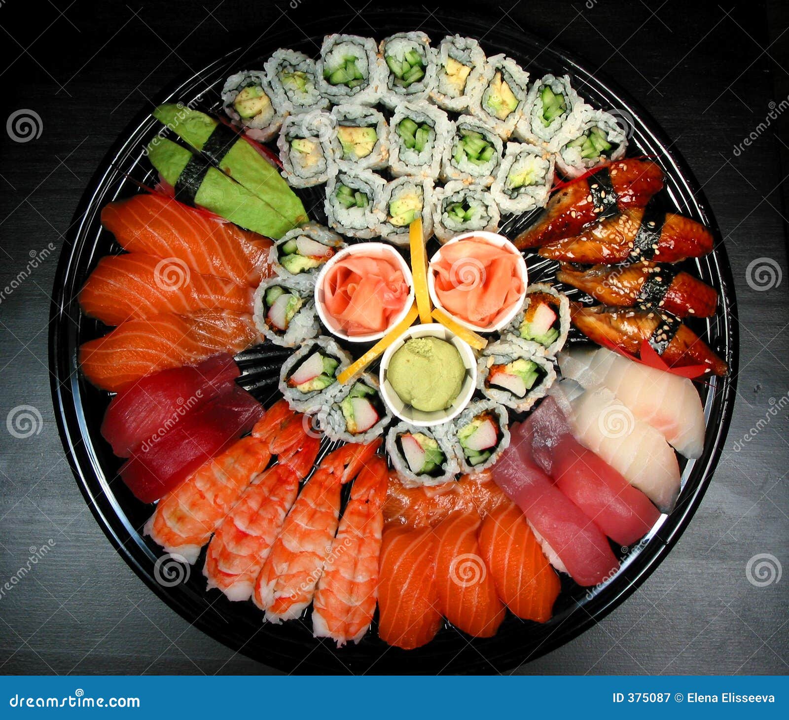 Sushi Party Tray Royalty Free Stock Photography Image 375087